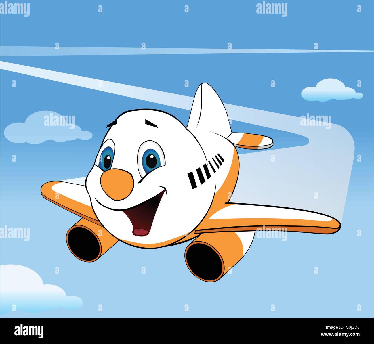 Cartoon Vector Airplane Stock Vector Image & Art - Alamy