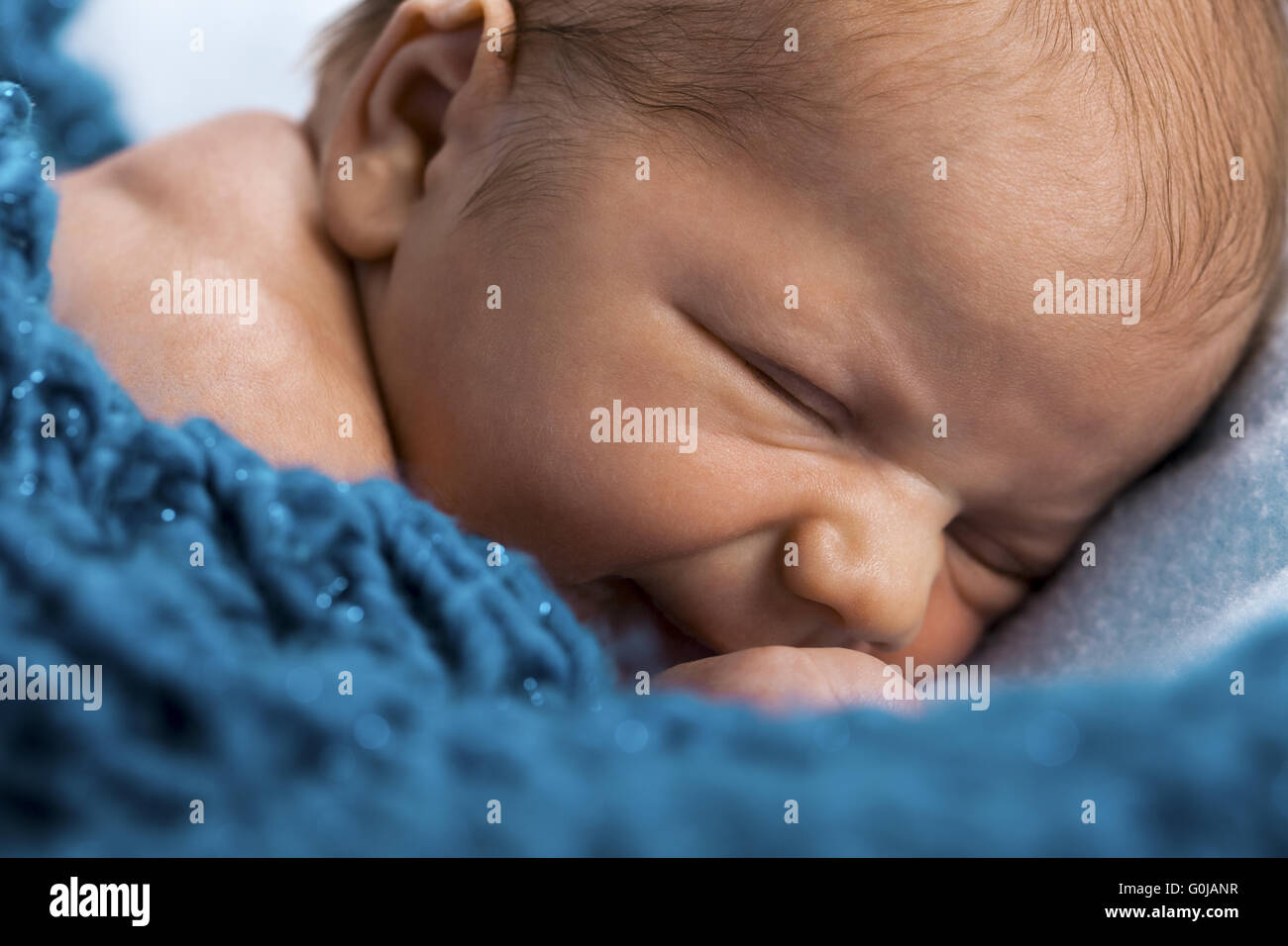 Close up Cute New Born Baby Stock Photo