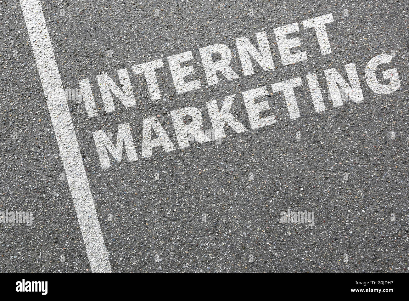 Internet marketing online media business concept on the web Stock Photo