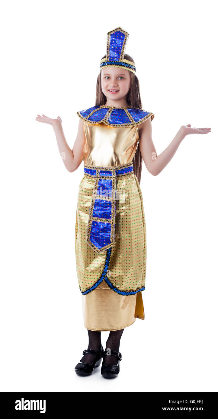 Image of pretty girl posing in Cleopatra costume Stock Photo