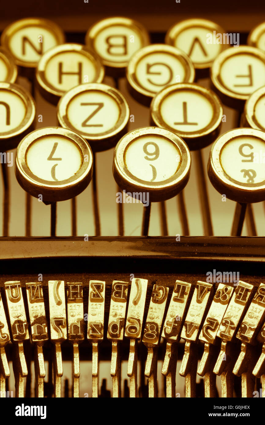 typewriter keyboard Stock Photo