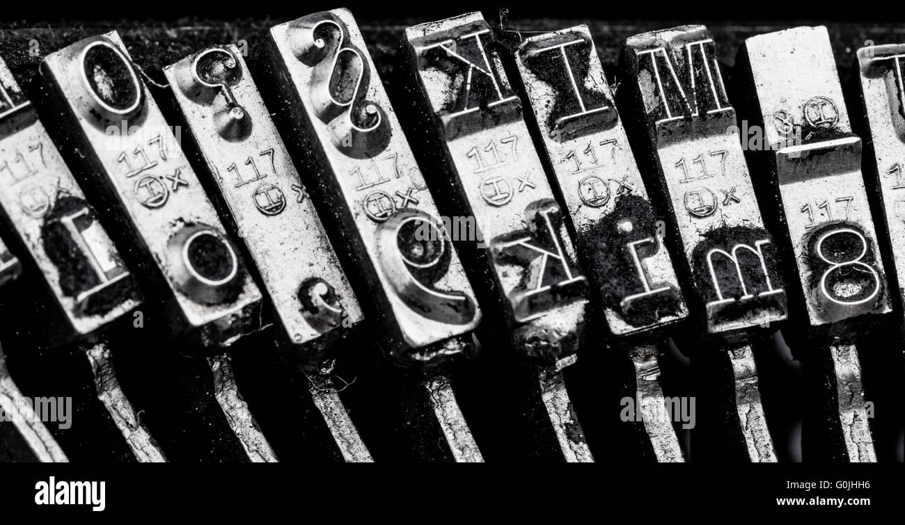 types of old typewriter Stock Photo