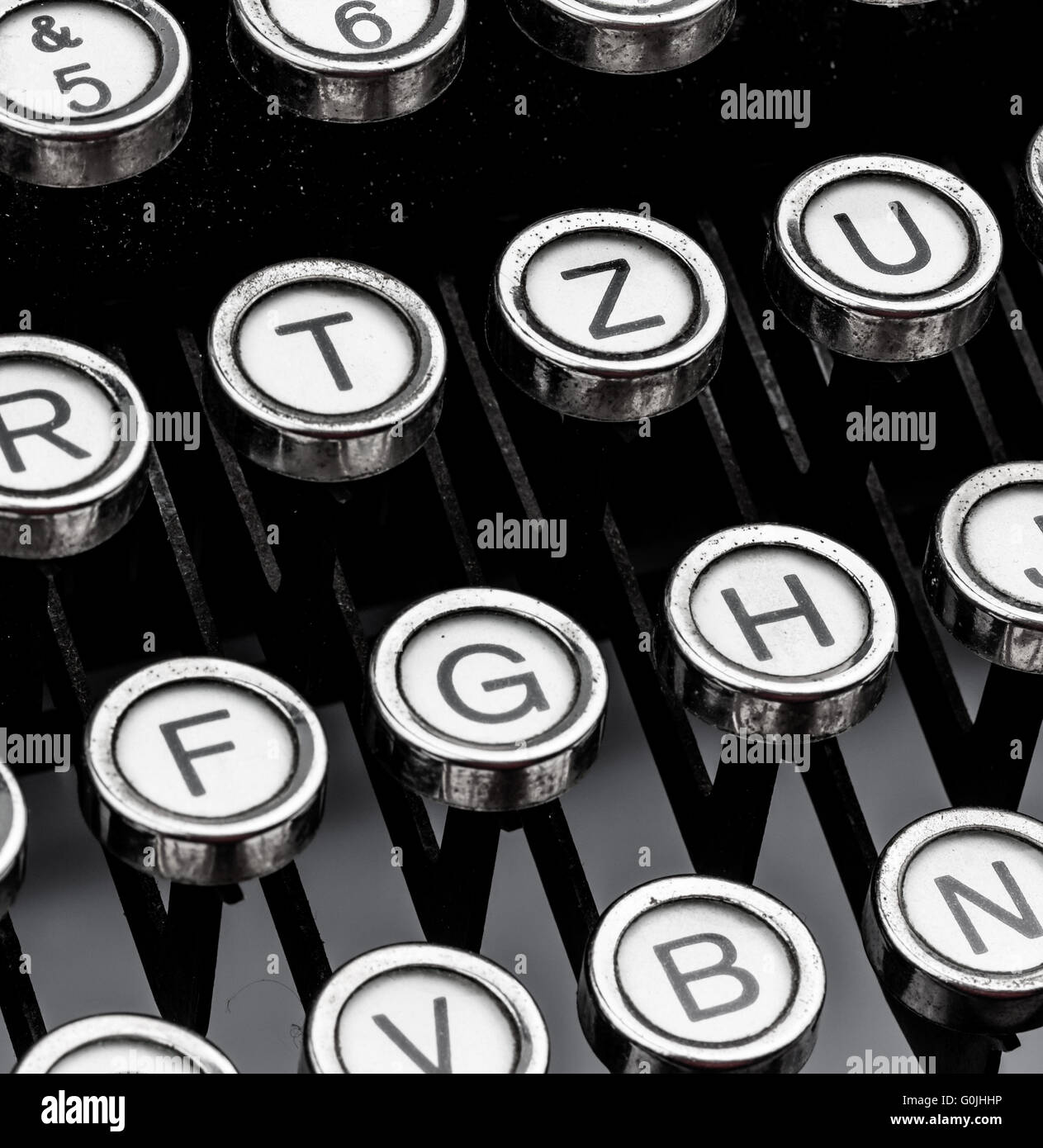 keys on a typewriter Stock Photo