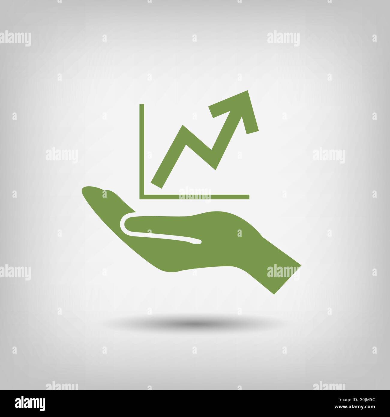 graph in hand icon Stock Vector Image & Art - Alamy