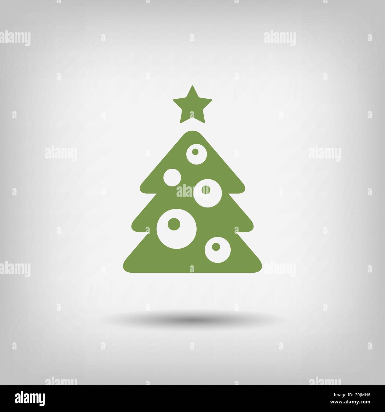 Isolated illustration of christmas tree Stock Vector Images - Alamy