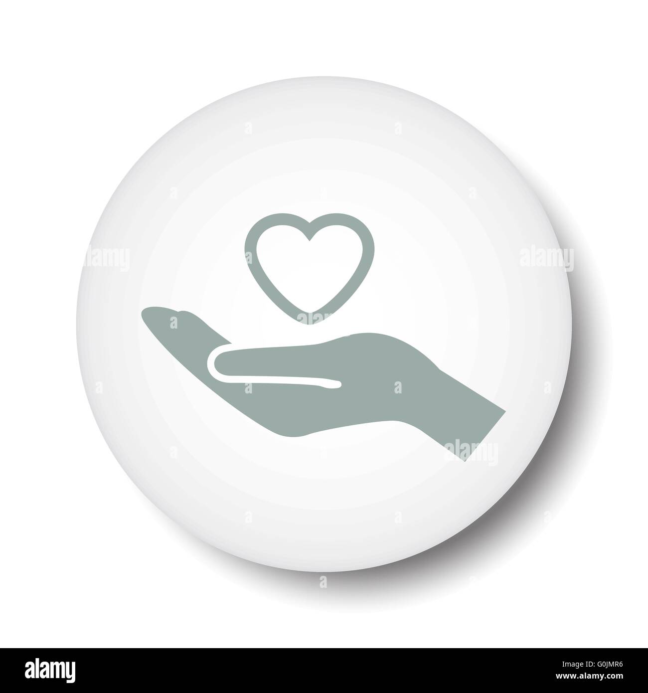 heart in hand icon Stock Vector Image & Art - Alamy