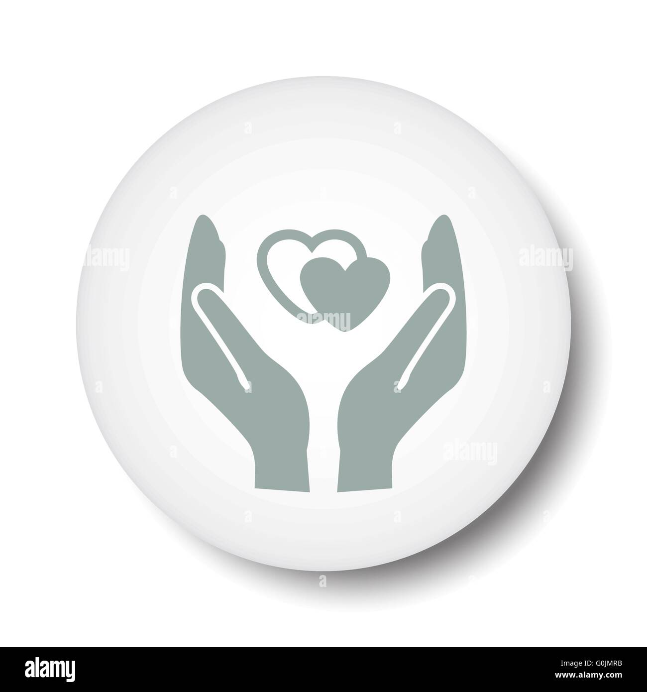 heart in hand icon Stock Vector Image & Art - Alamy