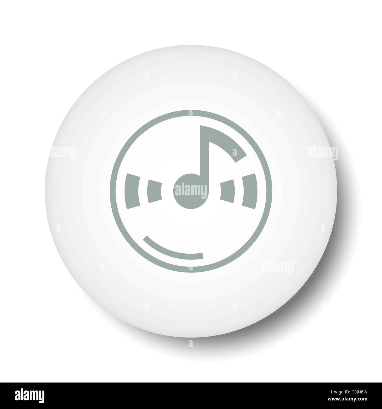 music note on cd icon Stock Vector Image & Art - Alamy