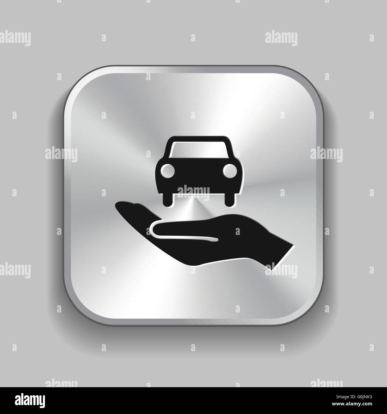car in hand icon Stock Vector Image & Art - Alamy