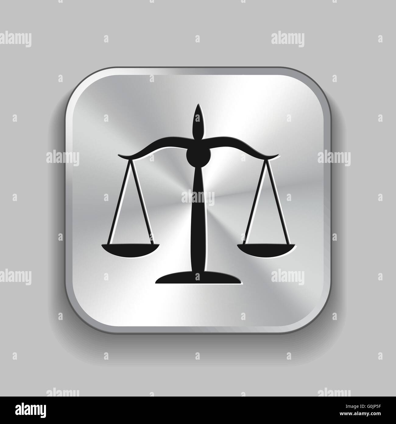 justice scales icon Stock Vector Image & Art - Alamy