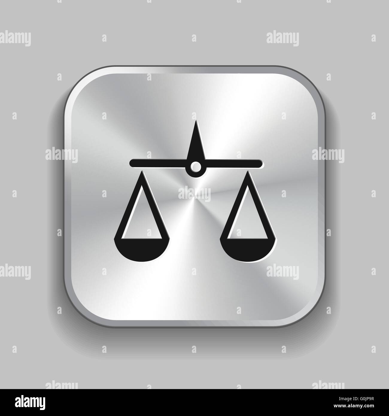 justice scales icon Stock Vector Image & Art - Alamy