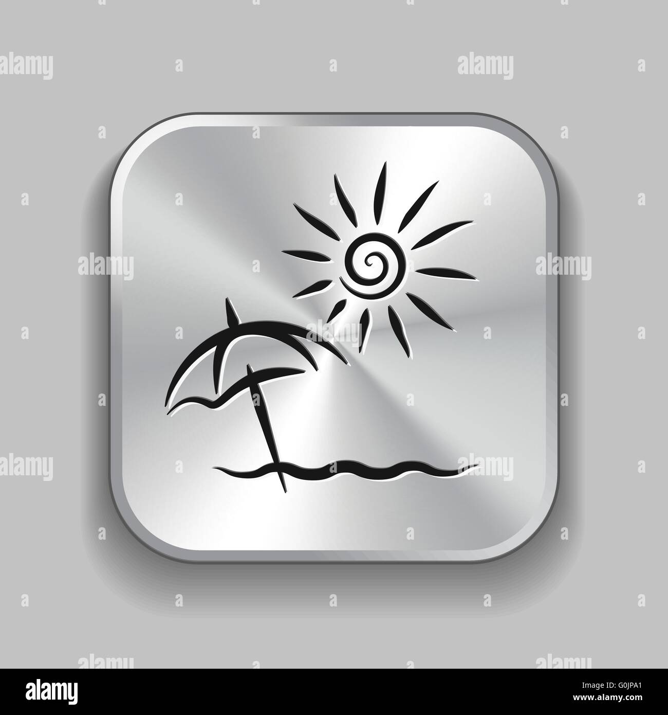 summer vacation icon Stock Vector Image & Art - Alamy