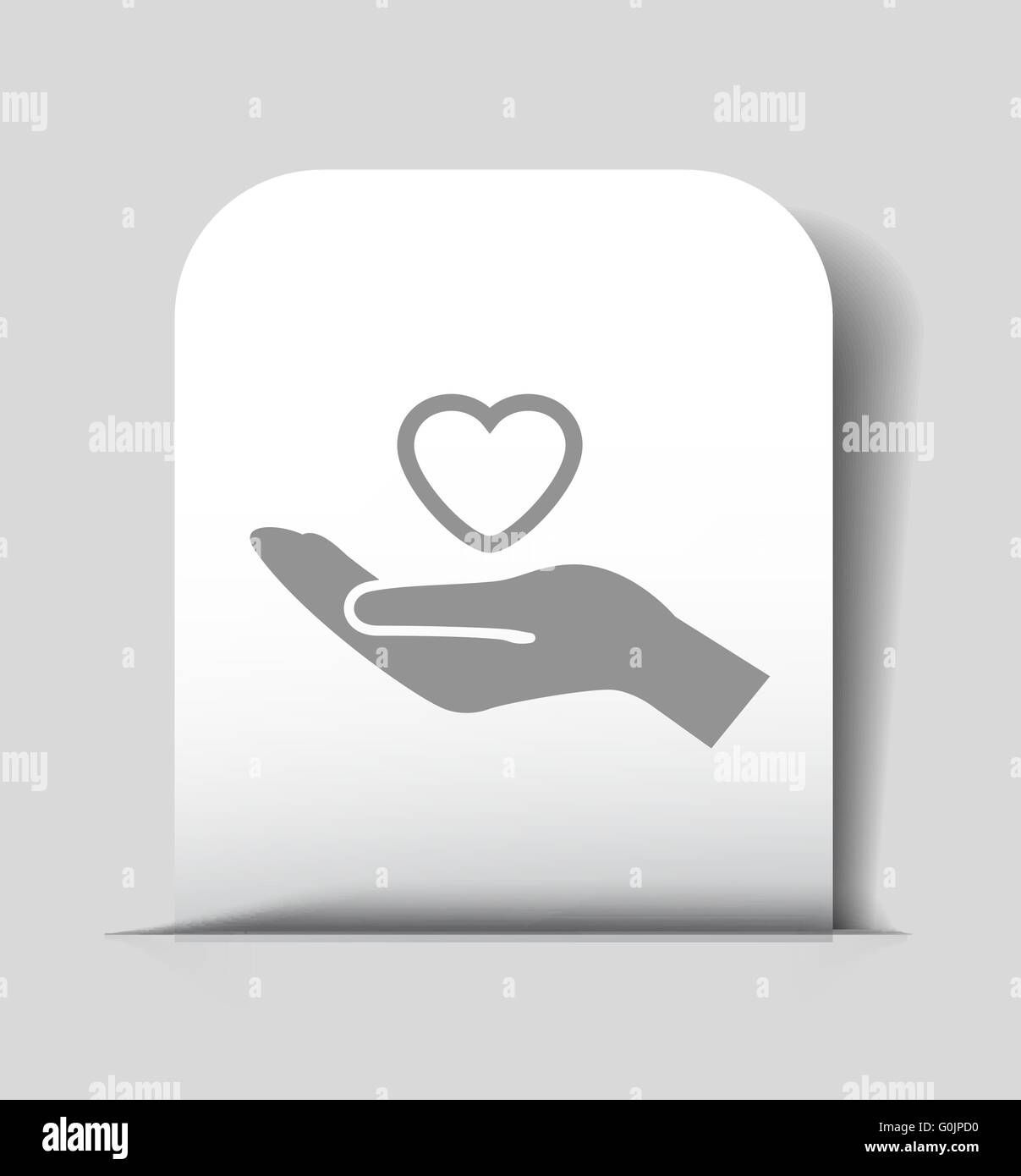 heart in hand icon Stock Vector Image & Art - Alamy