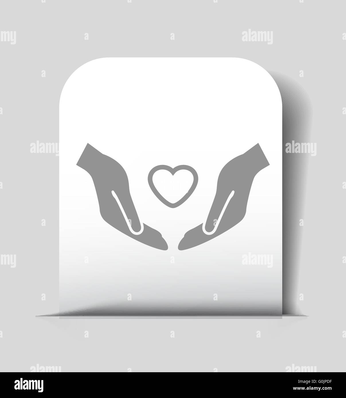heart in hand icon Stock Vector Image & Art - Alamy