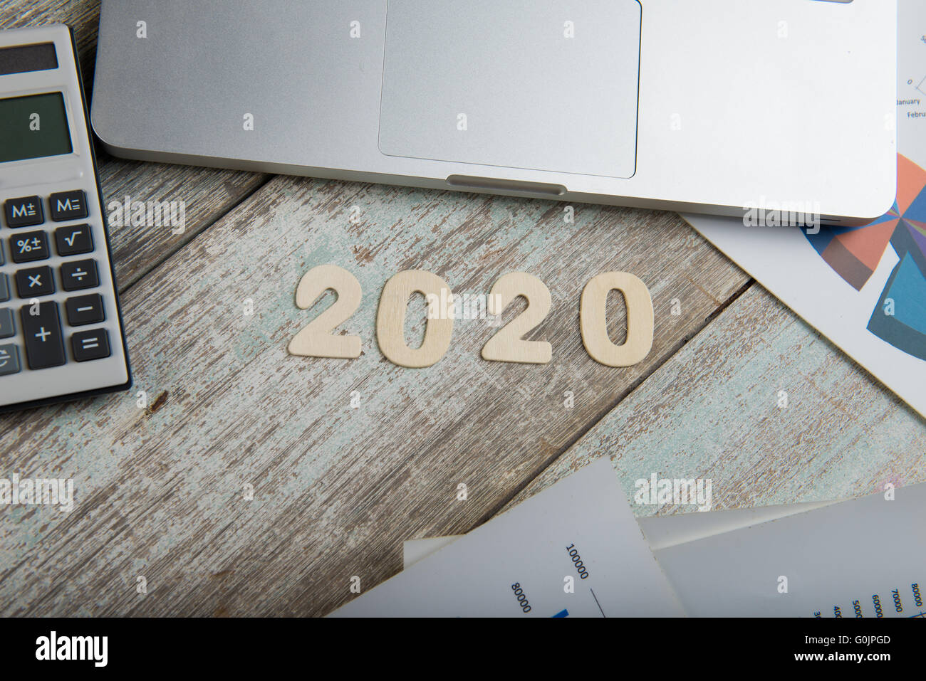 financial year 2020 Stock Photo