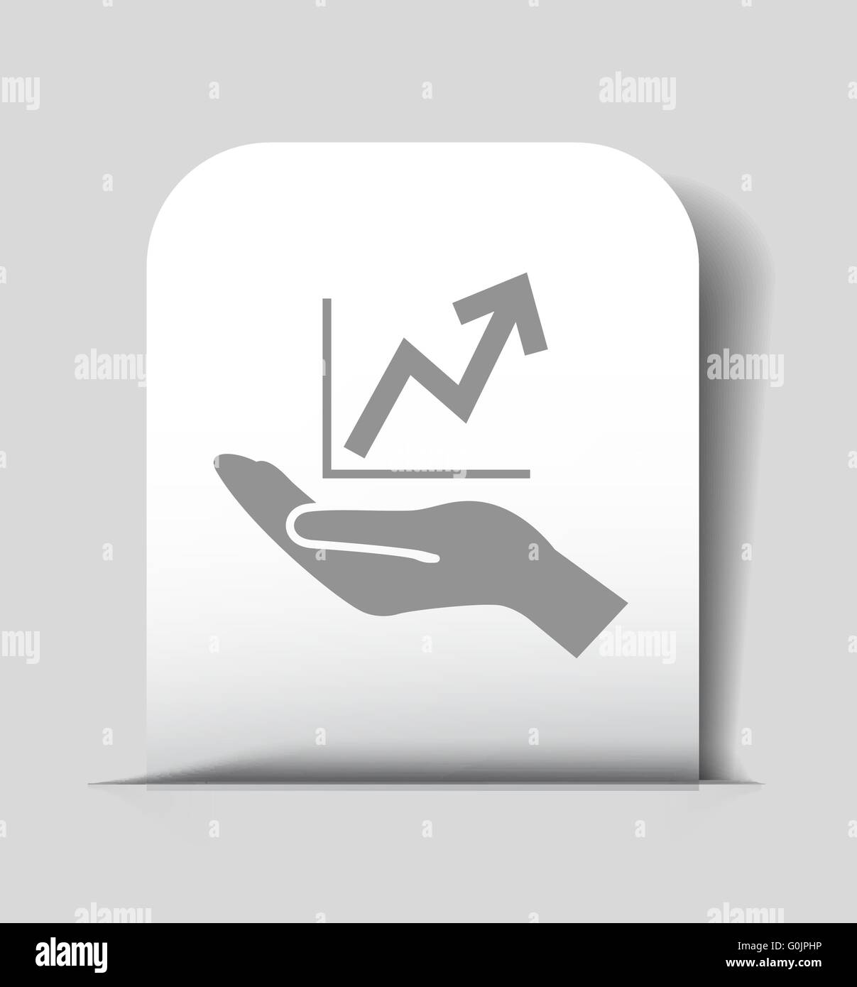 graph in hand icon Stock Vector Image & Art - Alamy