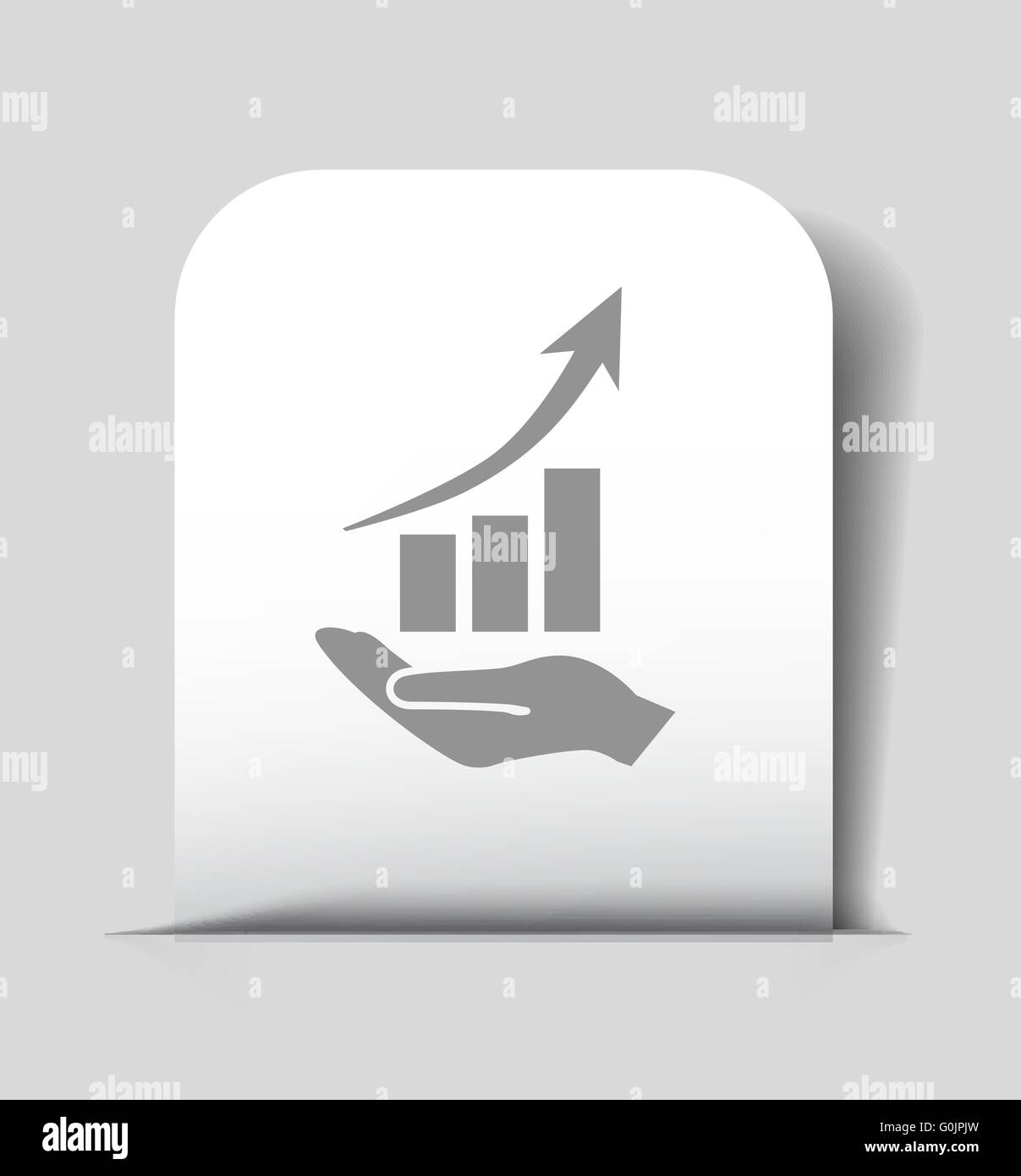 graph in hand icon Stock Vector Image & Art - Alamy