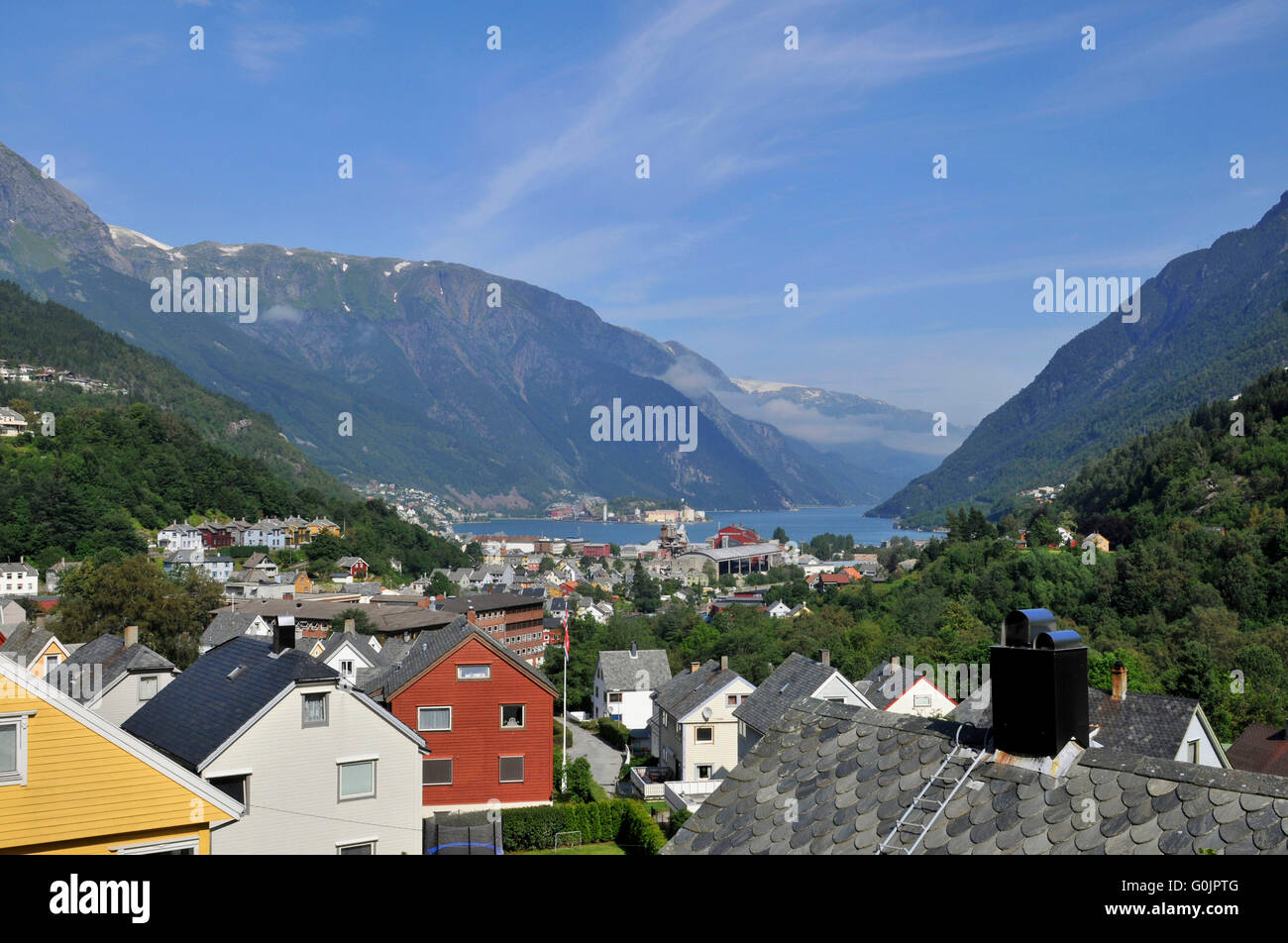 Wooden house, Sorfjord, Odda, Norway / Sörfjord Stock Photo Alamy