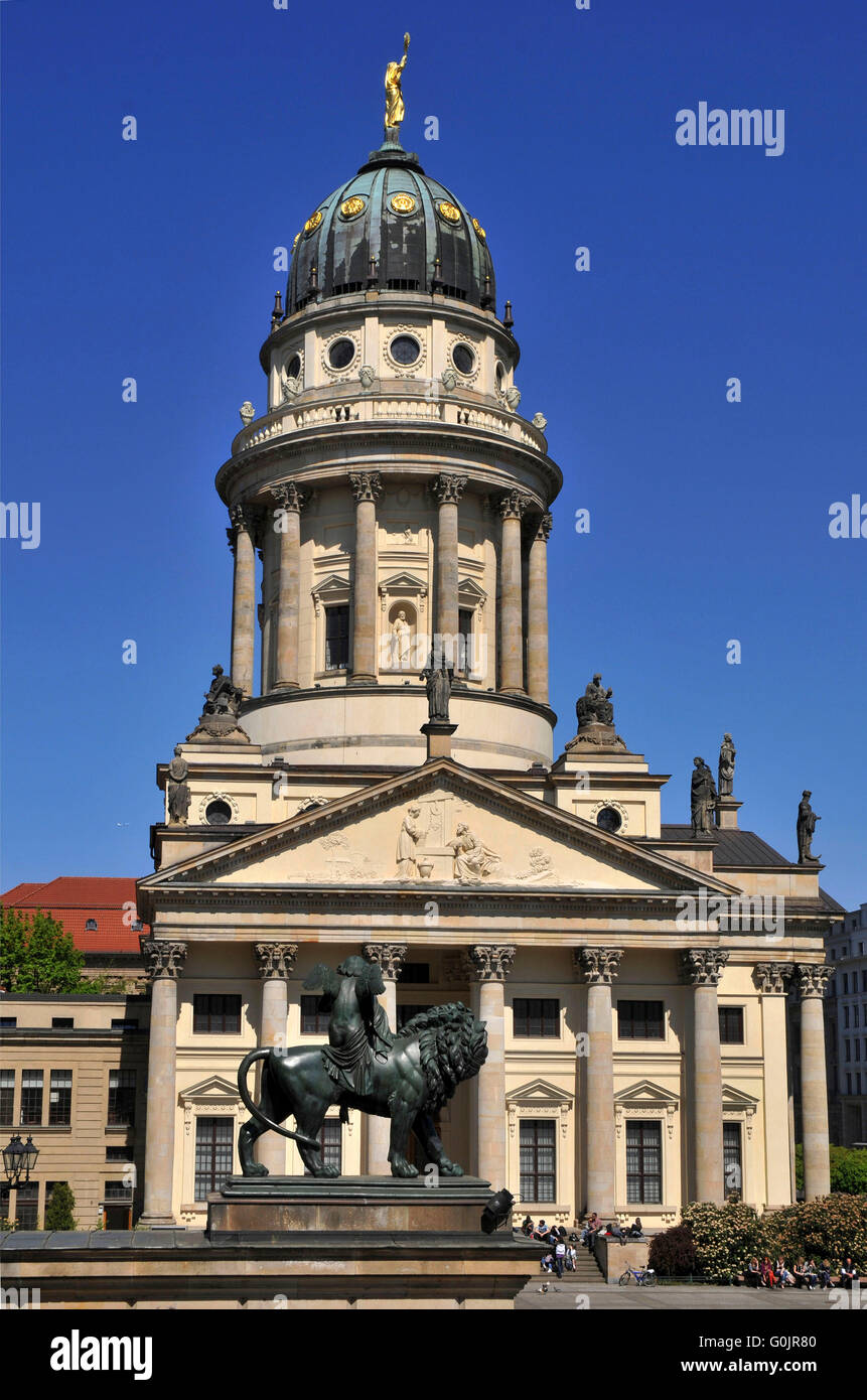 French Cathedral, Gendarmenmarkt, Berlin, Germany / Franzosischer Dom, Französischer Dom Stock Photo