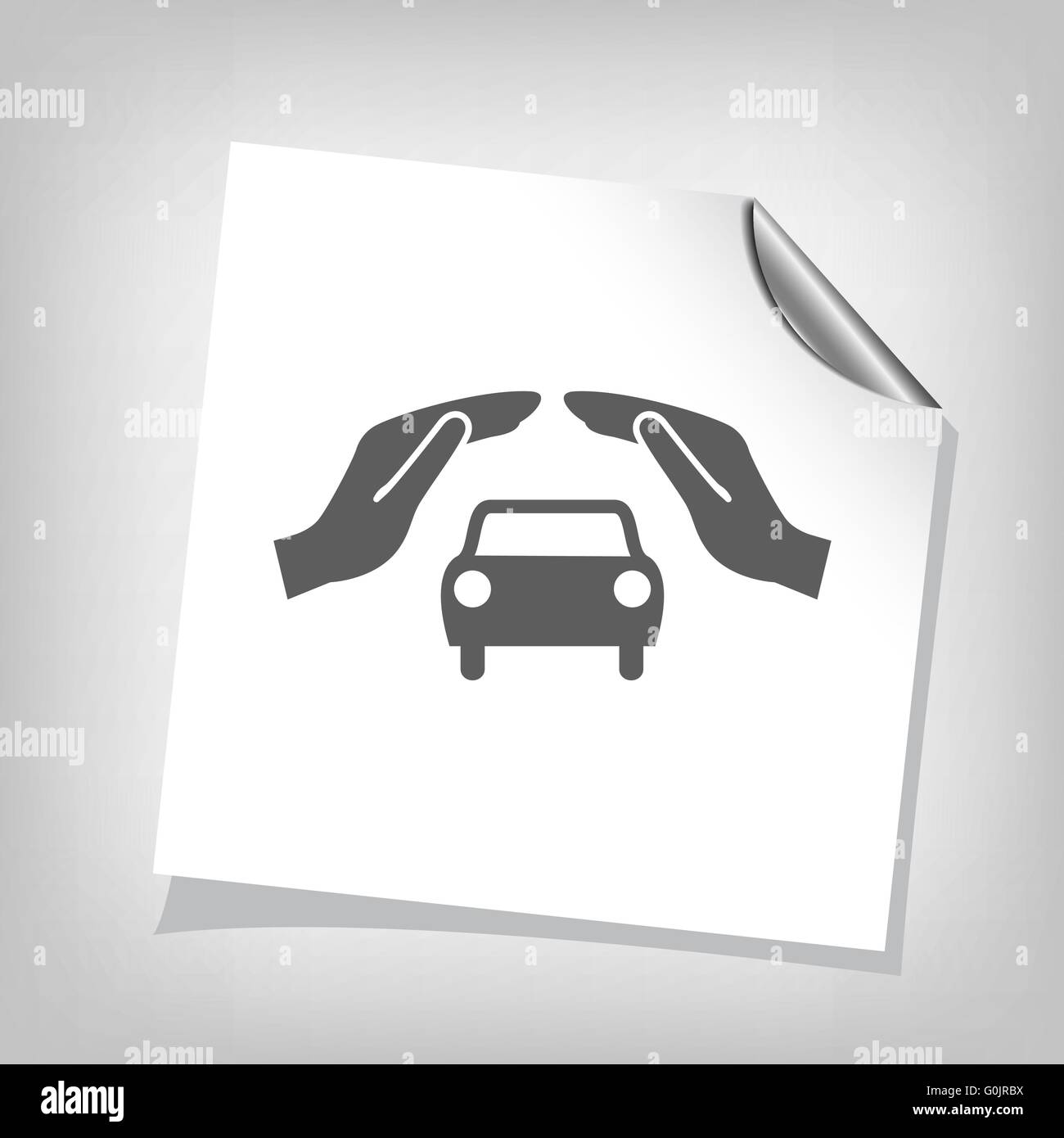 car in hand icon Stock Vector Image & Art - Alamy
