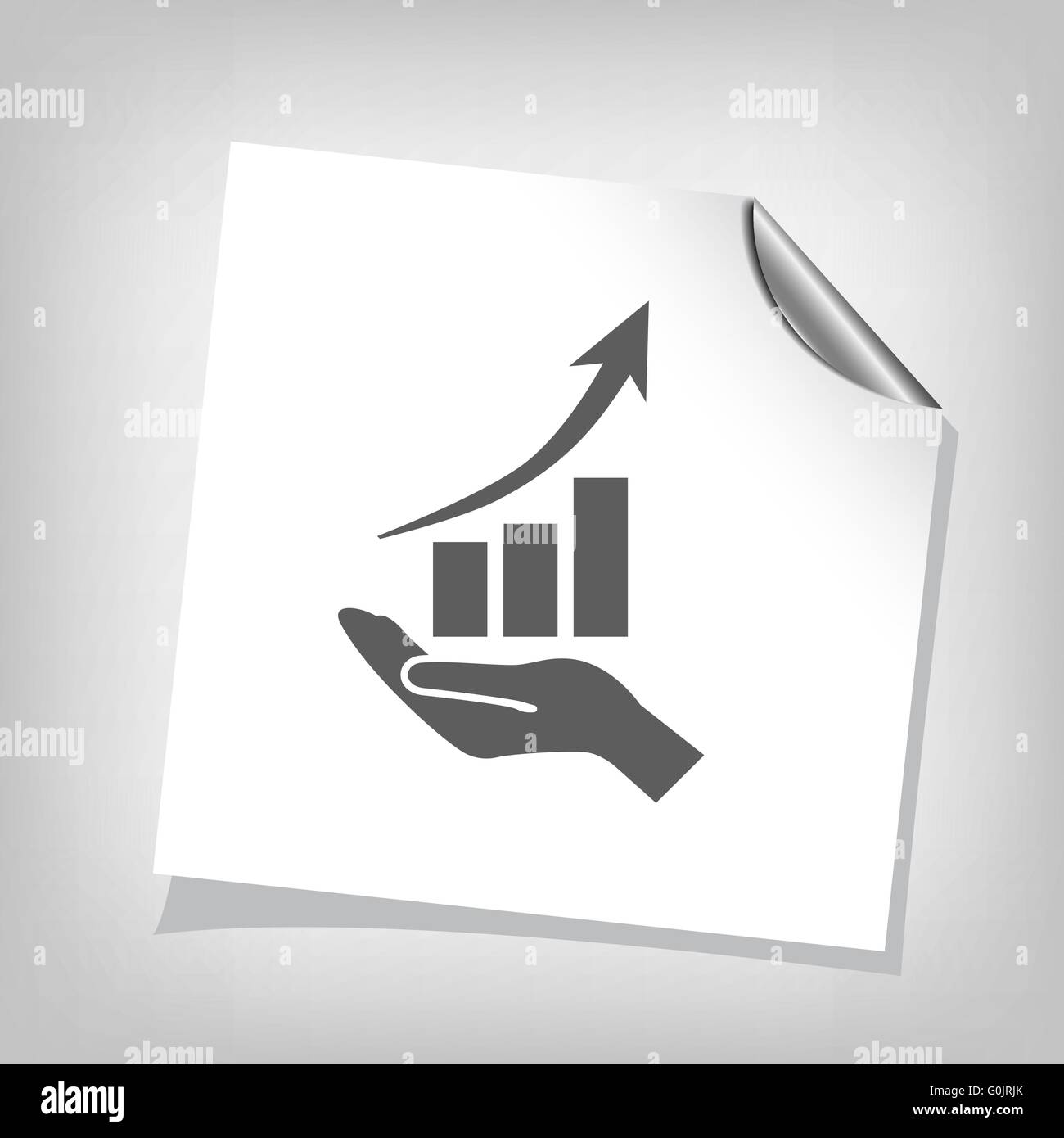 graph in hand icon Stock Vector Image & Art - Alamy