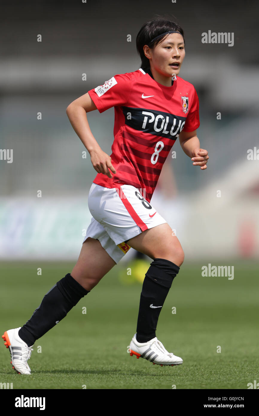 Hikaru Naomoto Reds Ladies April 30 16 Football Soccer Hikaru Naomoto Of Urawa Reds Ladies Runs During The Nadeshiko League Match Between Urawa Reds Ladies And Inac Kobe Leonessa At Urawa