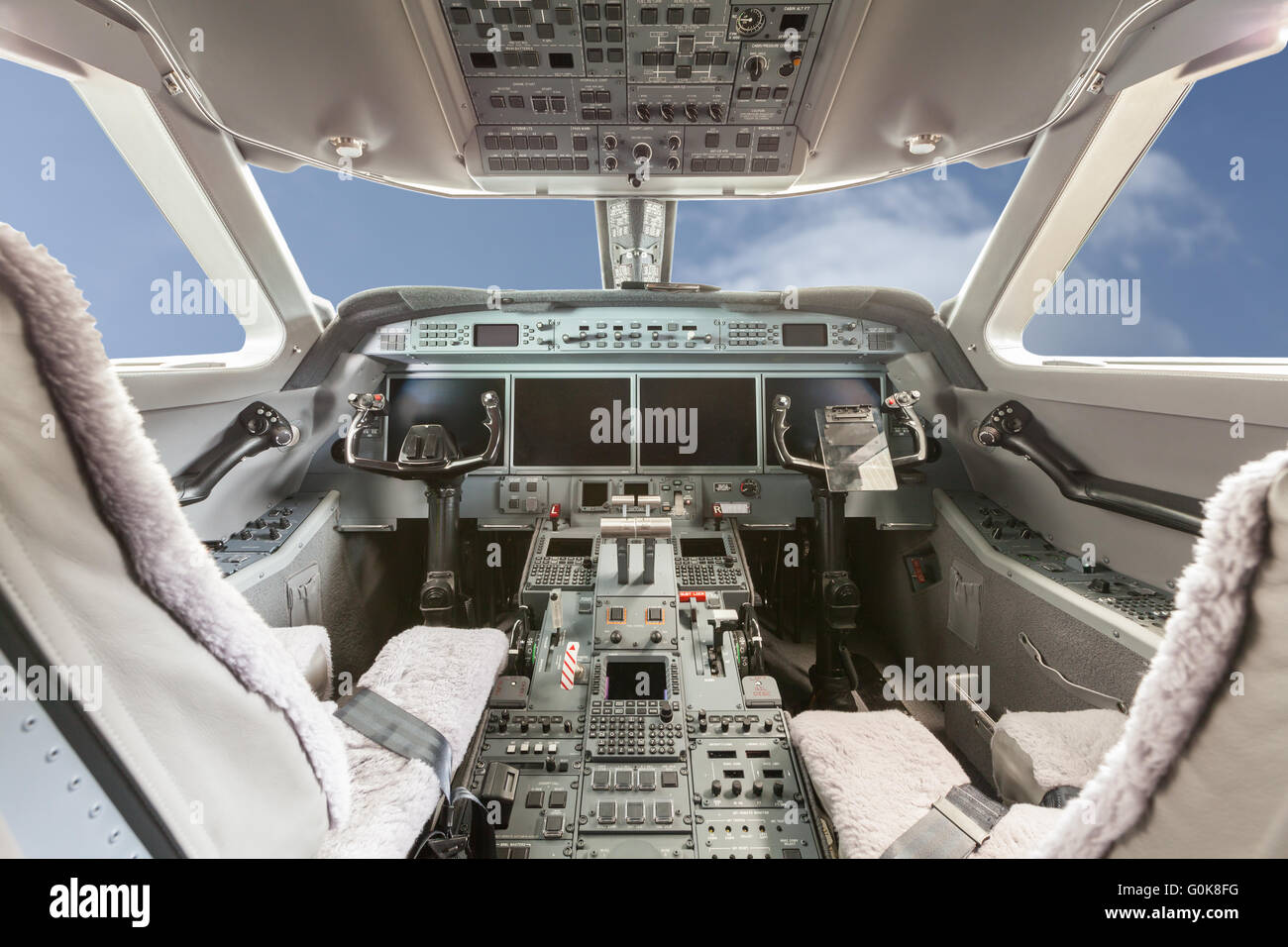 luxury plane cockpit