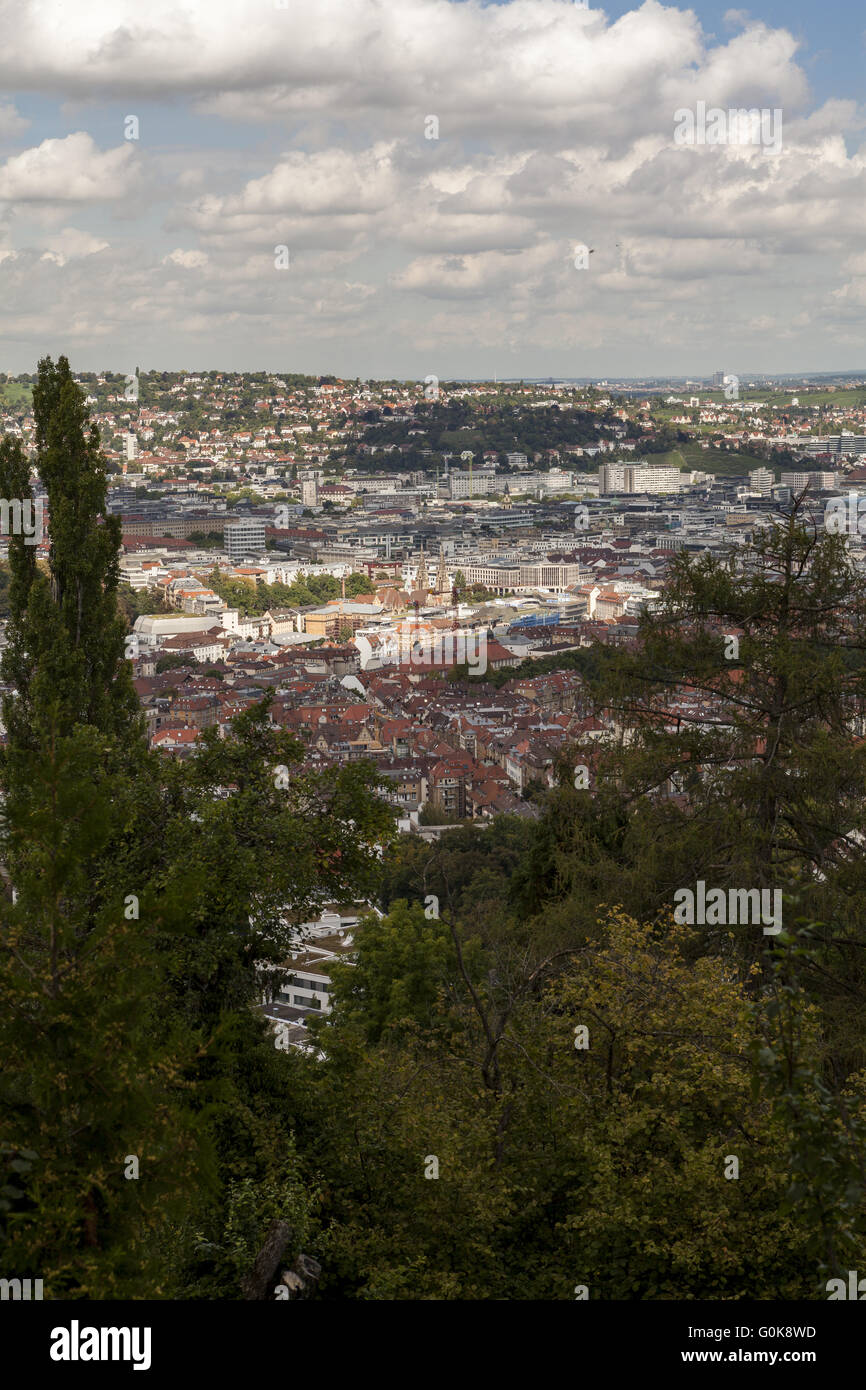 Scenic rooftop view of Stuttgart, Germany Stock Photo - Alamy