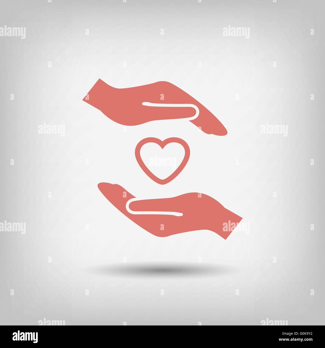 heart in hand icon Stock Vector Image & Art - Alamy