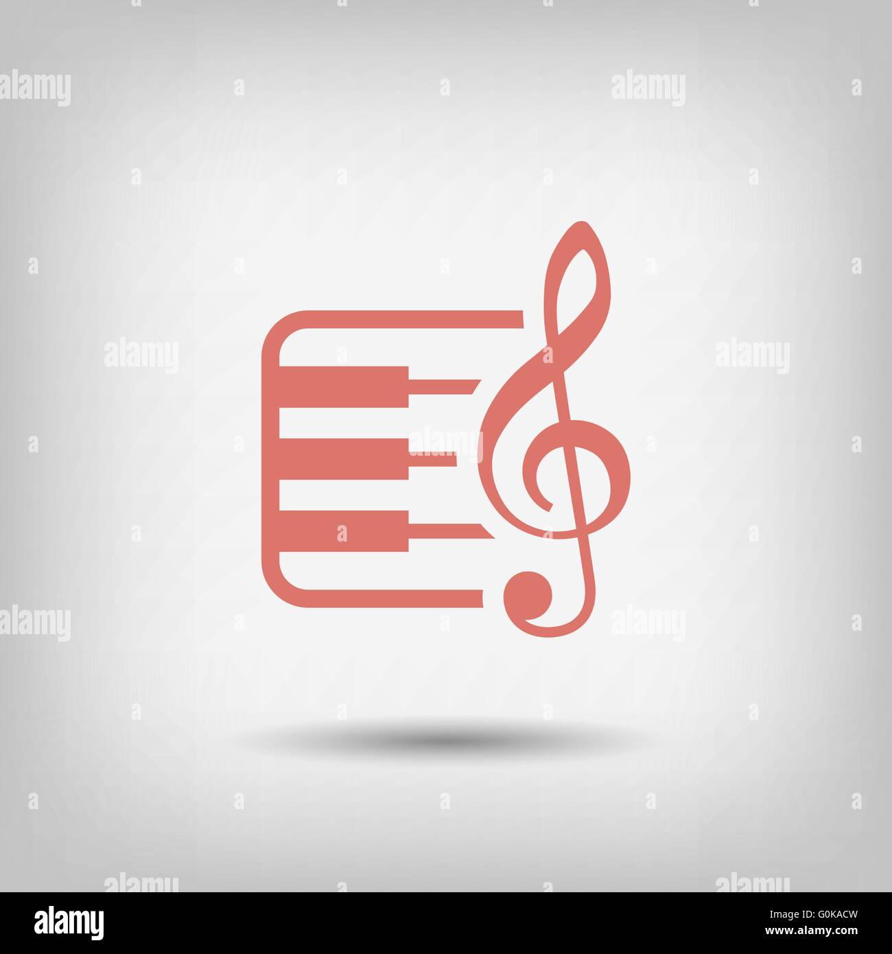 music key and keyboard icon Stock Vector Image & Art - Alamy
