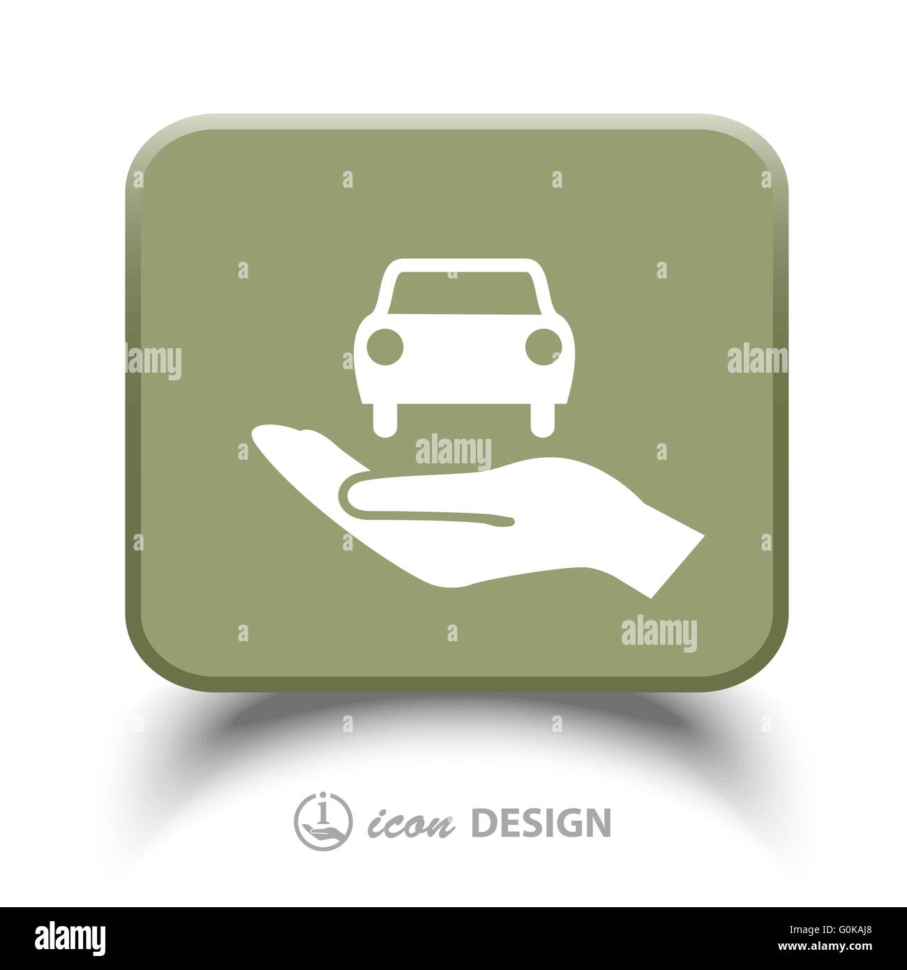 car in hand icon Stock Vector Image & Art - Alamy