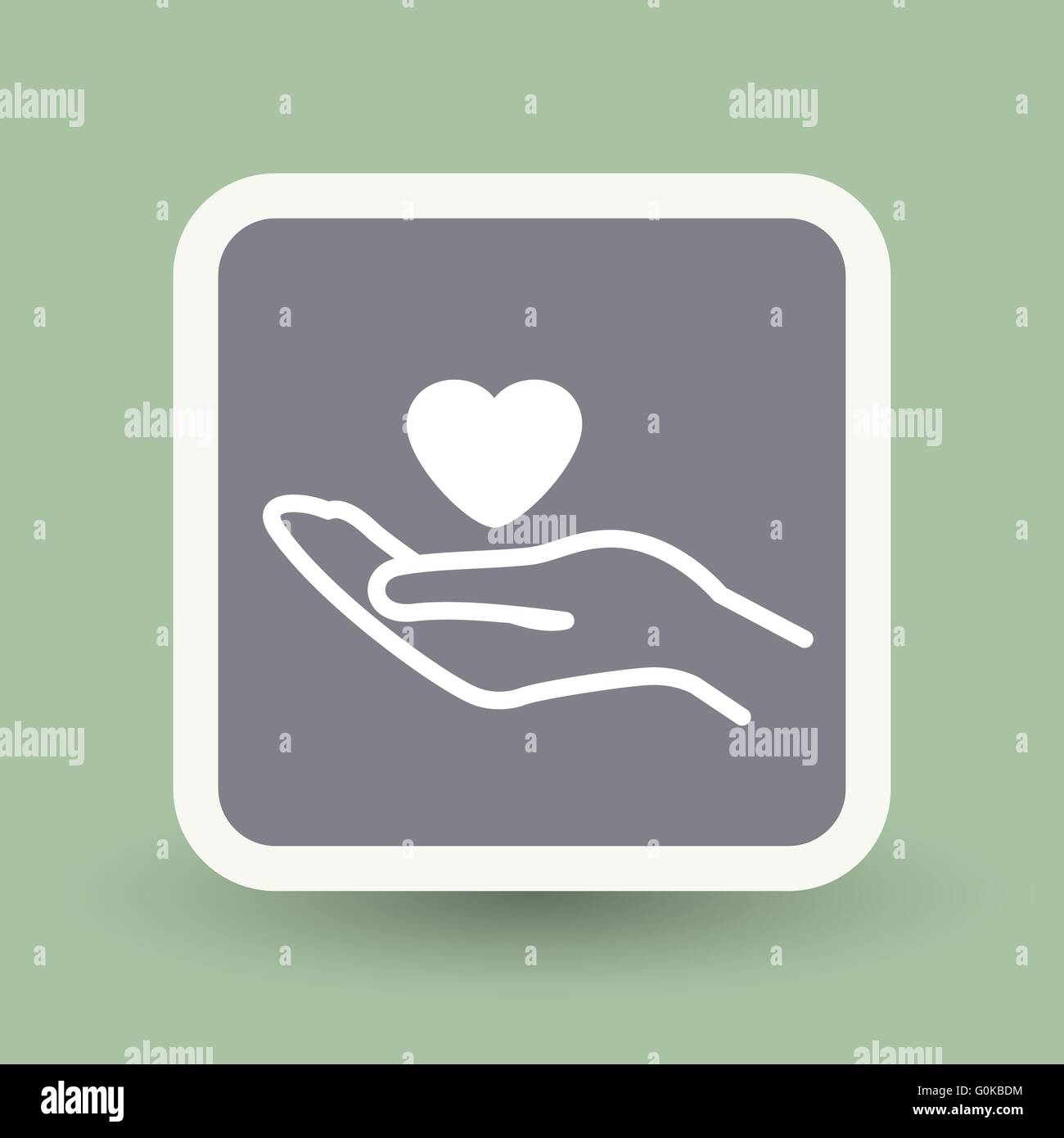 heart in hand icon Stock Vector Image & Art - Alamy
