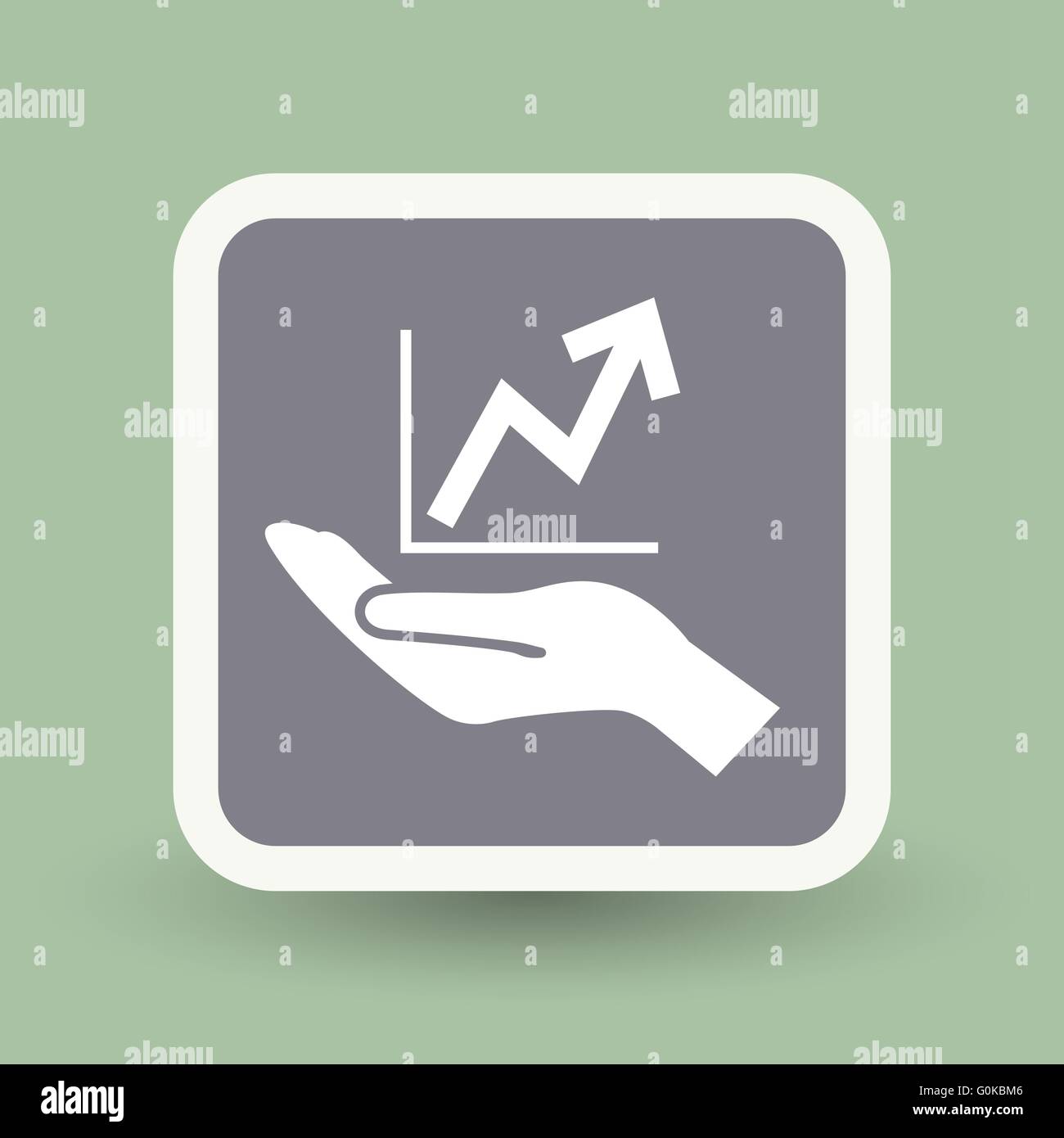 graph in hand icon Stock Vector Image & Art - Alamy