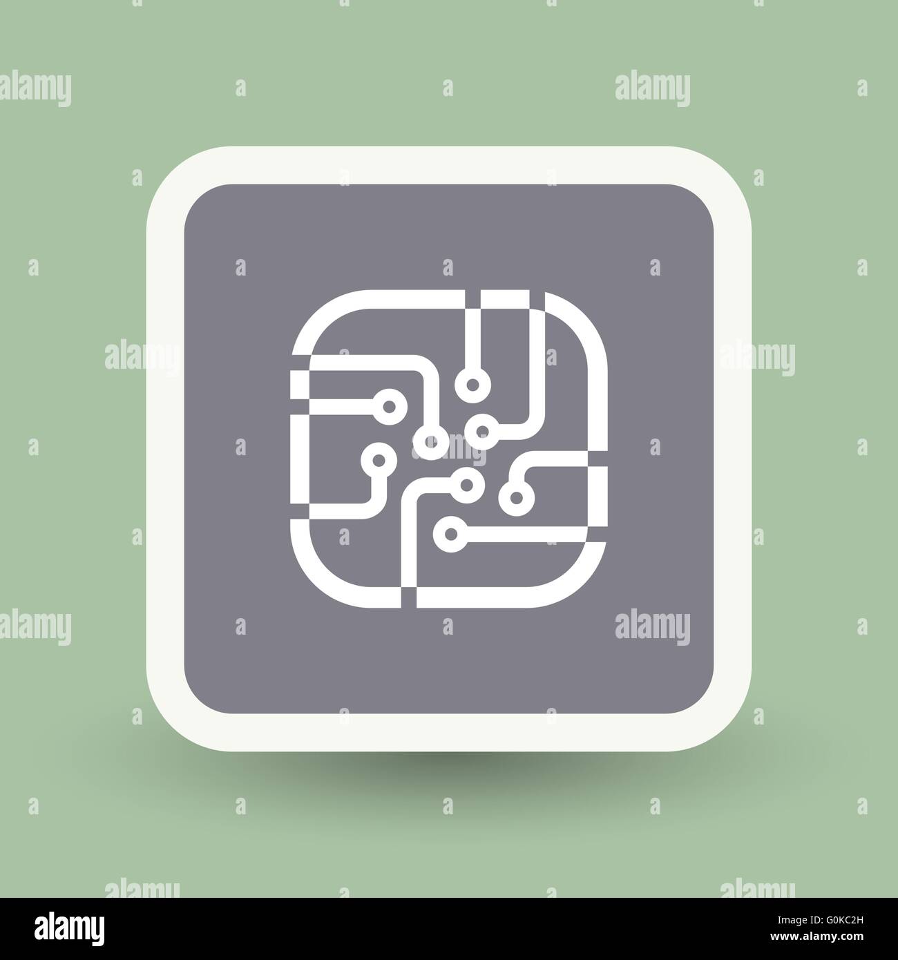circuit board icon Stock Vector Image & Art - Alamy