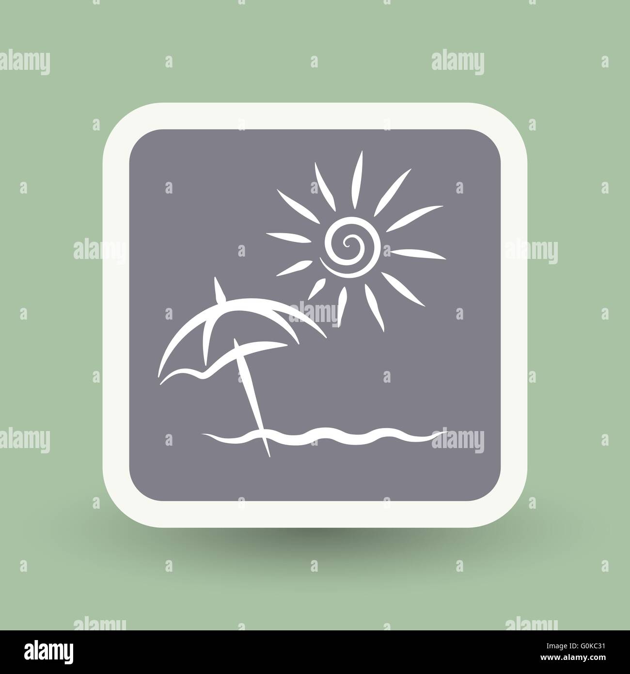 summer vacation icon Stock Vector Image & Art - Alamy