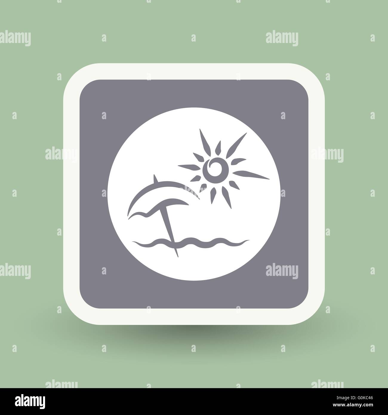 summer vacation icon Stock Vector Image & Art - Alamy