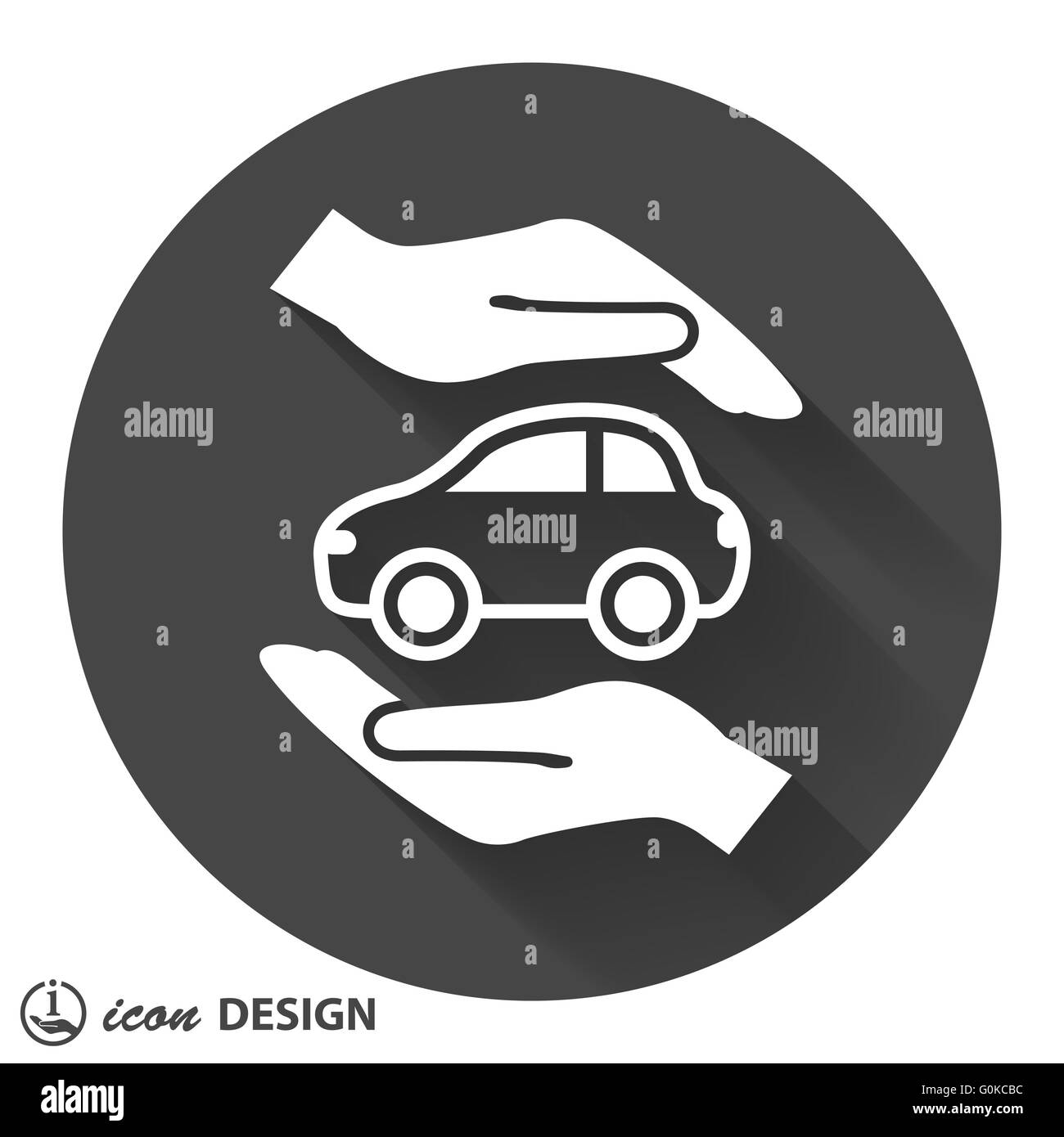 car in hand icon Stock Vector Image & Art - Alamy