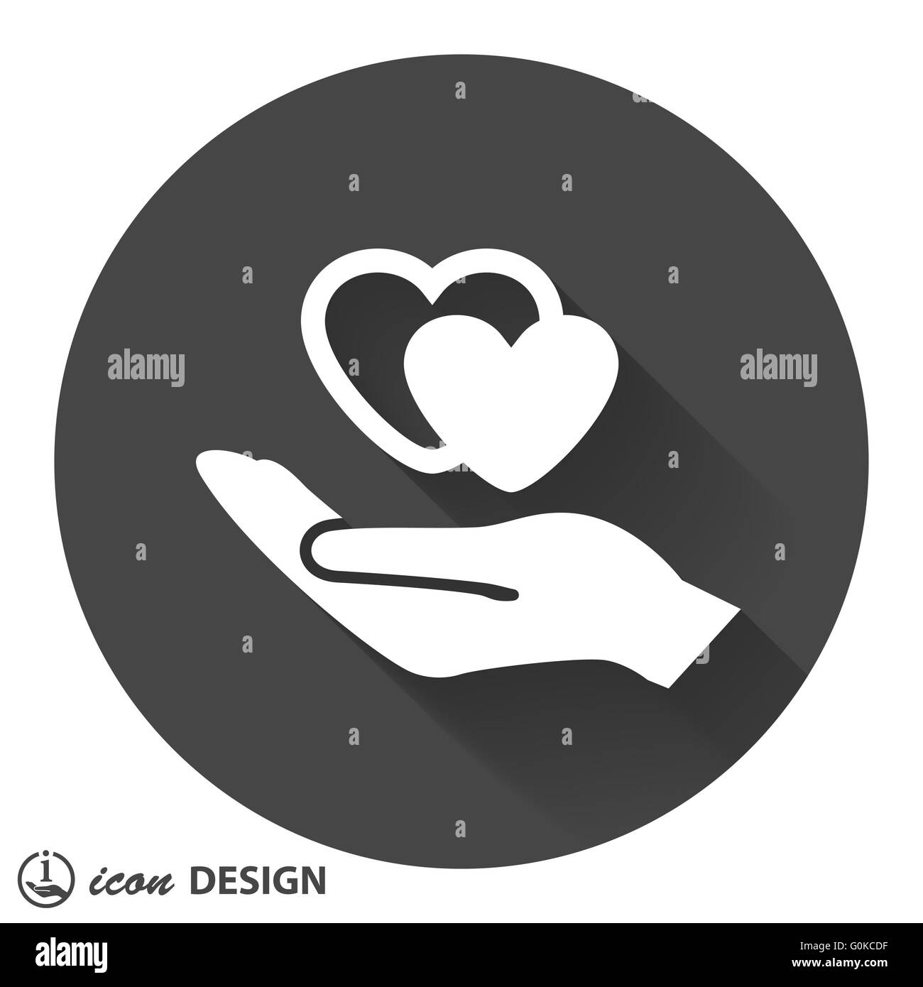 heart in hand icon Stock Vector Image & Art - Alamy