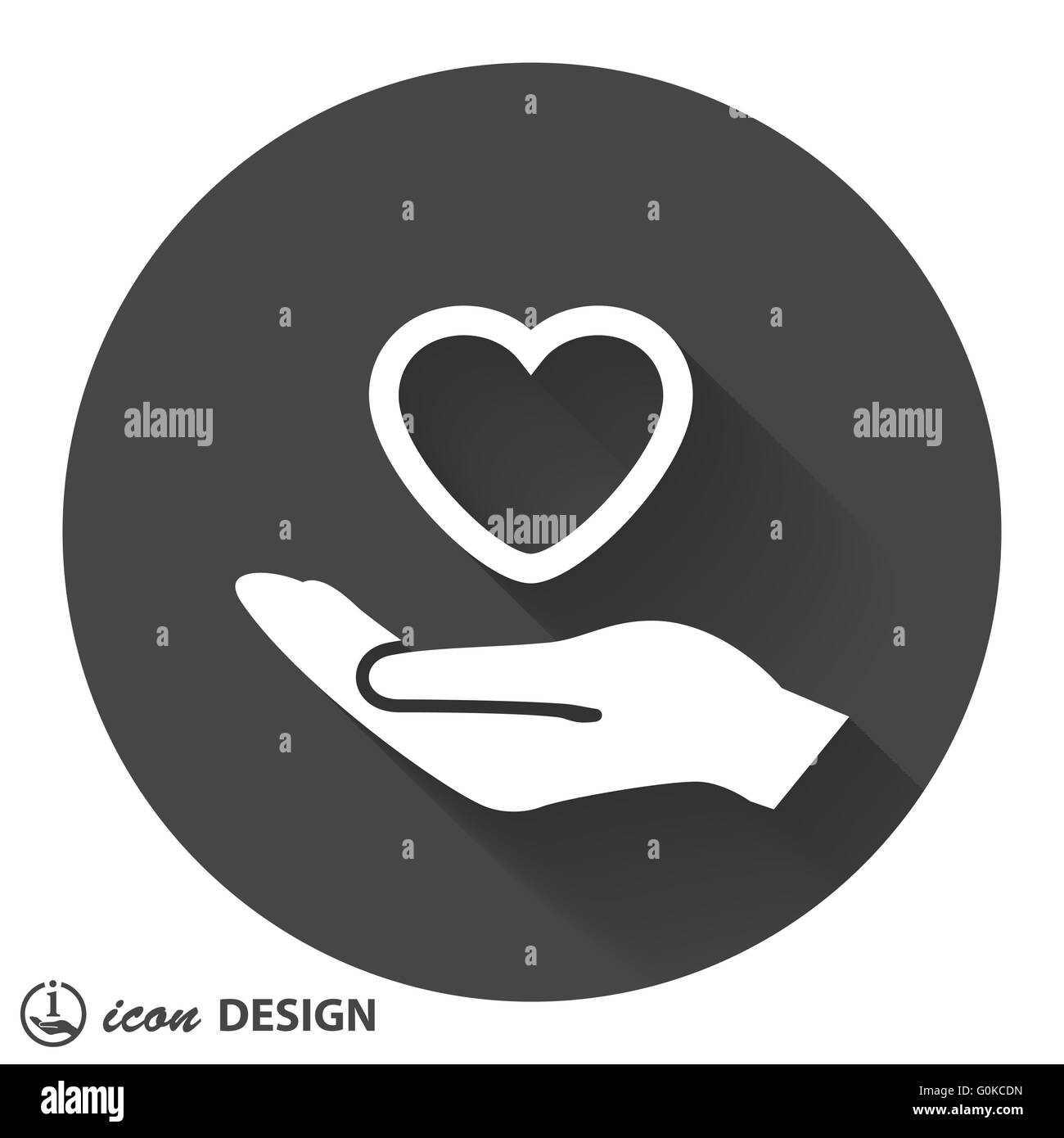 heart in hand icon Stock Vector Image & Art - Alamy