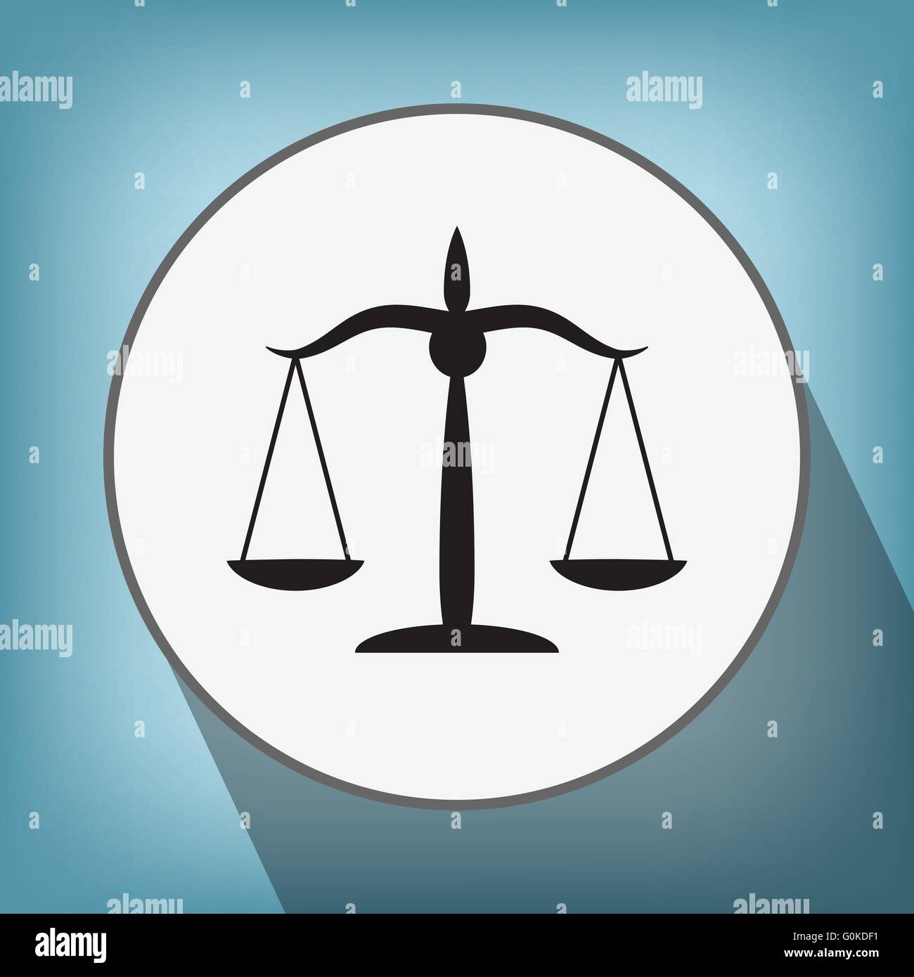 justice scales icon Stock Vector Image & Art - Alamy