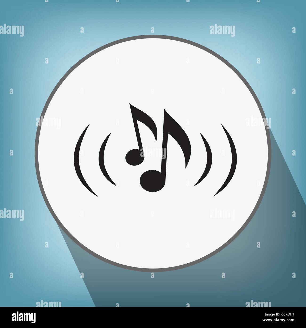 music note icon Stock Vector Image & Art - Alamy