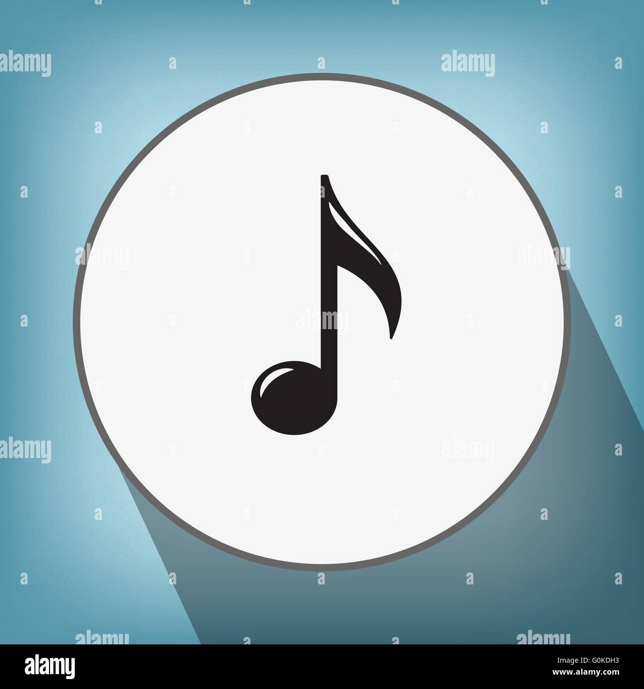 music note icon Stock Vector Image & Art - Alamy