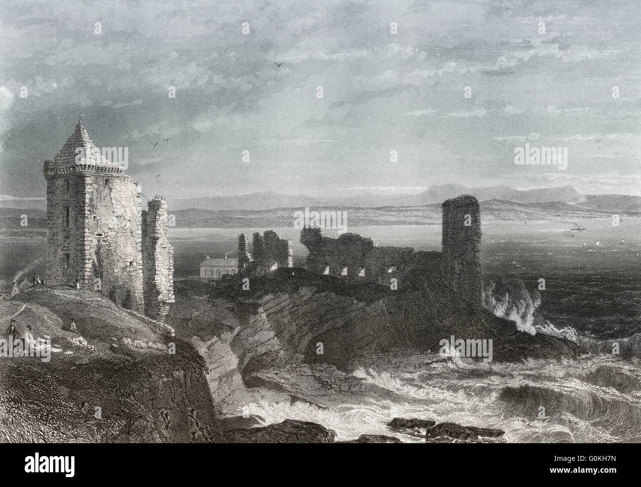 St Andrew's Castle, a picturesque ruin located in the coastal Royal