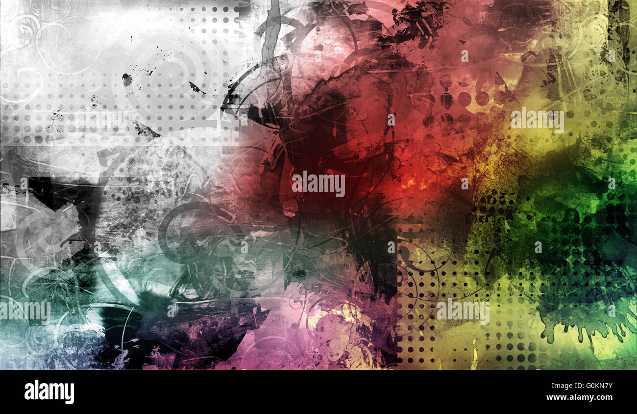 Mixture Graphics mixed media artwork Stock Photo - Alamy
