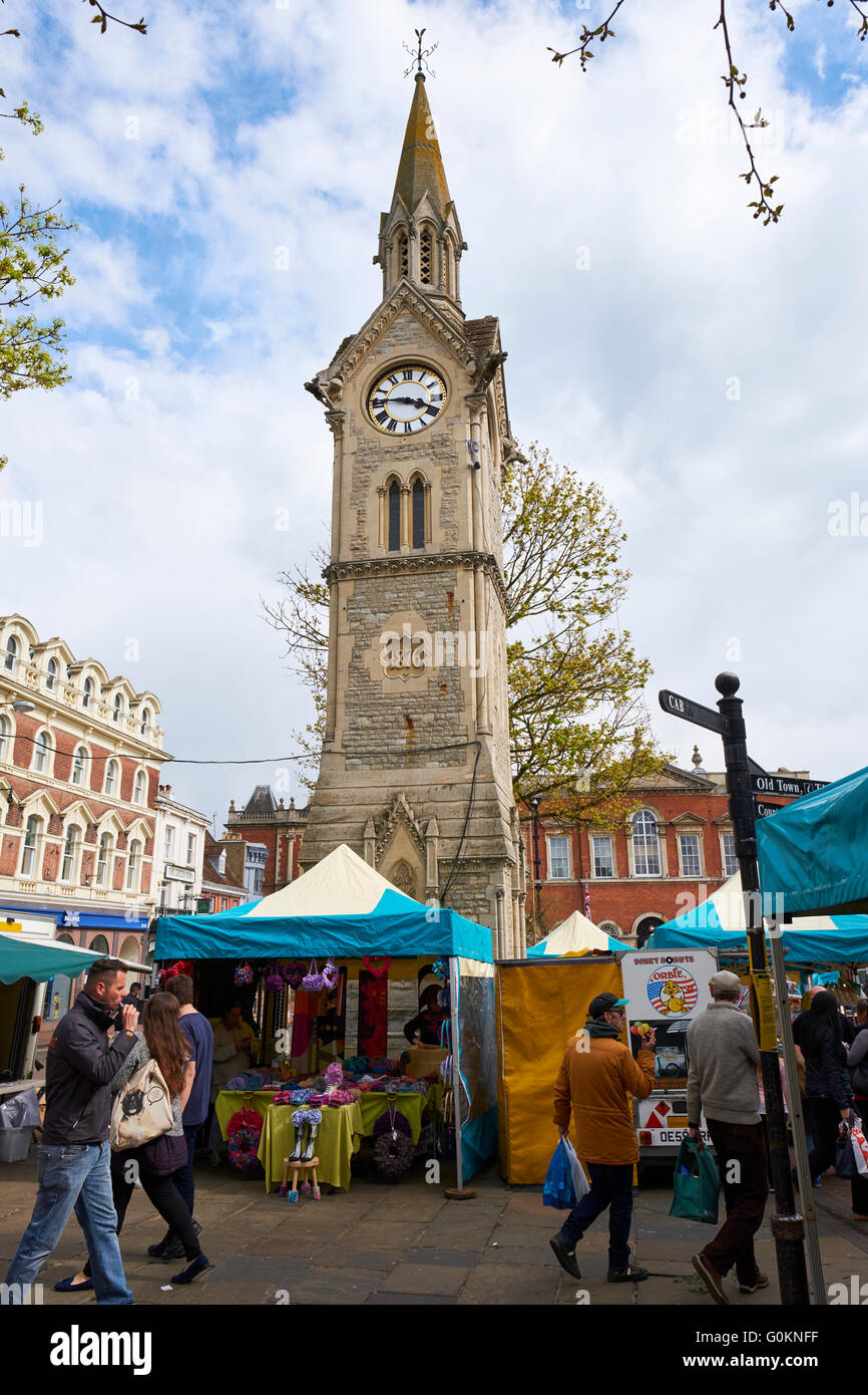 Clocktower Market Square Aylesbury Buckinghamshire UK Stock Photo