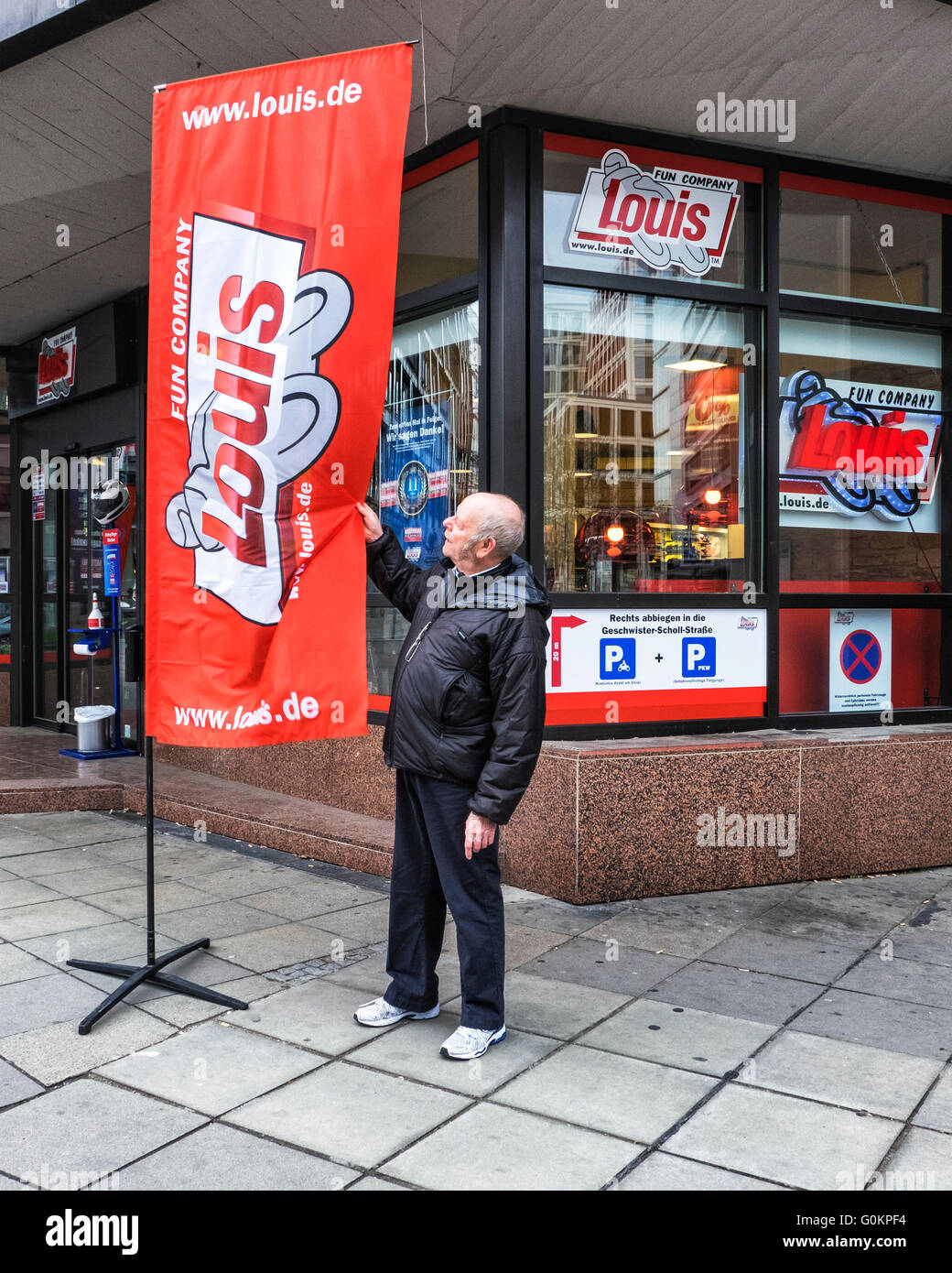 Louis Fun Company store sells Motor cycle accessories, helmets and