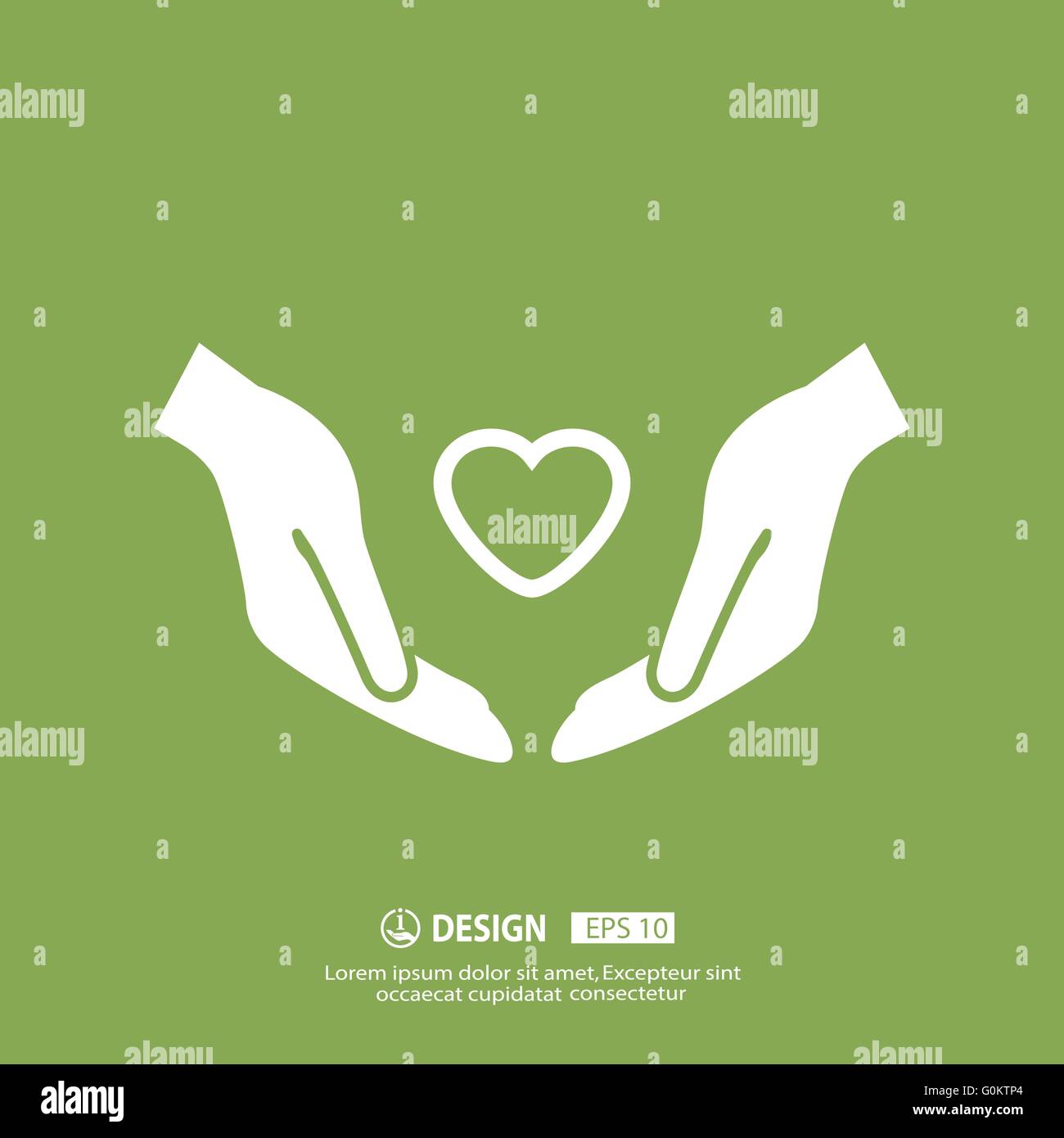 heart in hand icon Stock Vector Image & Art - Alamy
