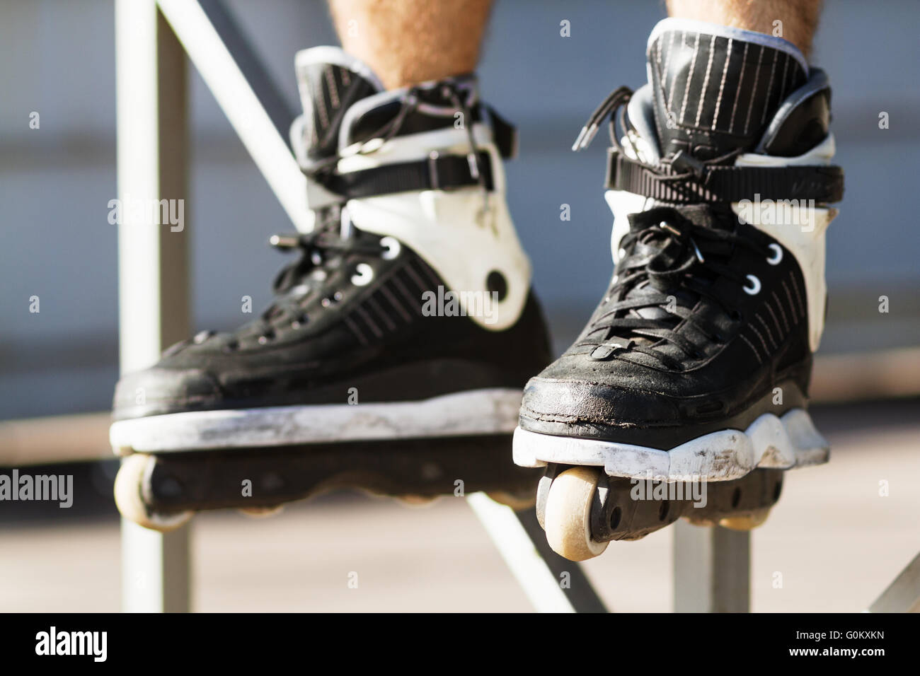 Inline skates and jump hires stock photography and images Alamy