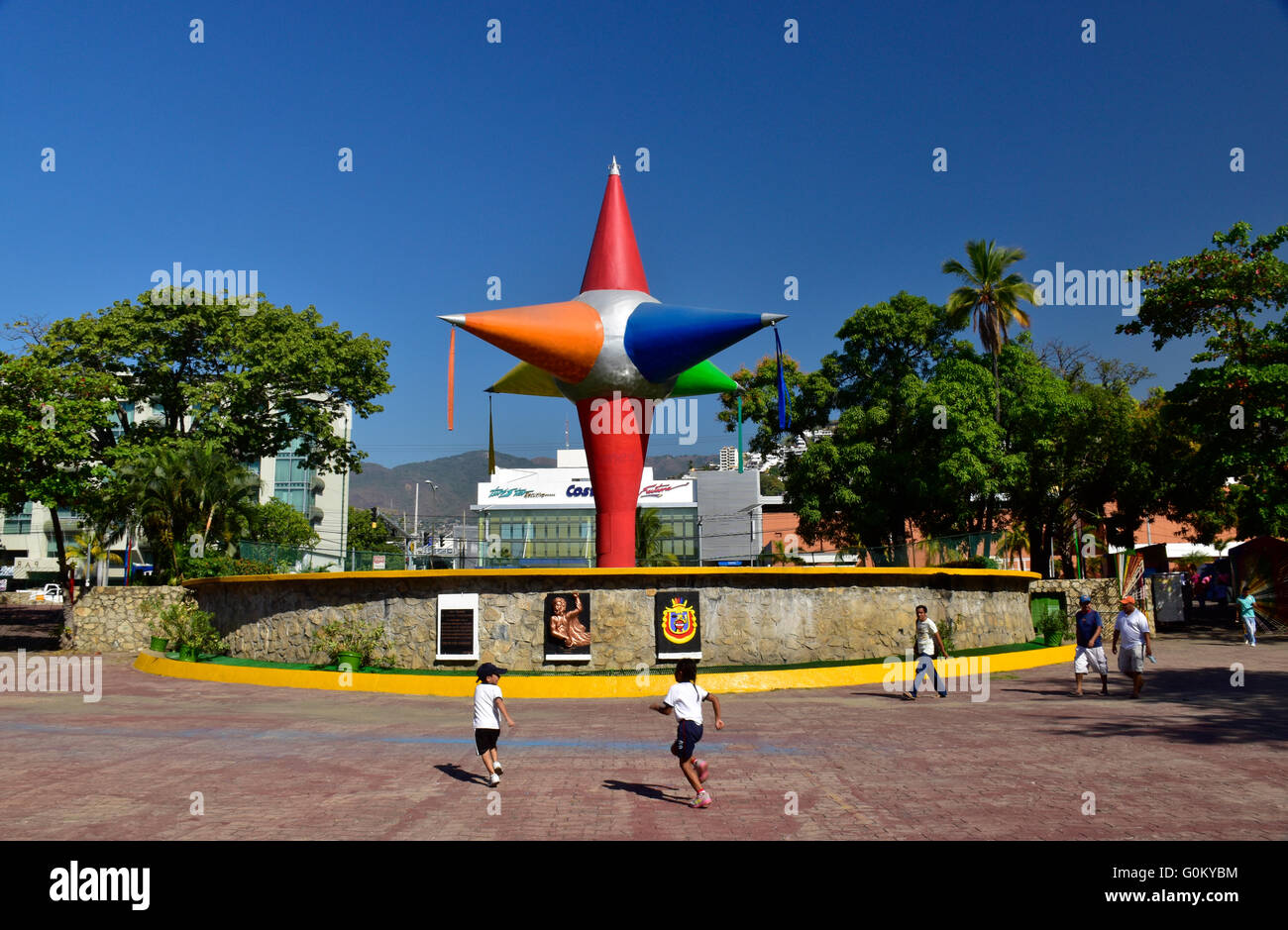 Pinata sculpture at the back entrance of Papagayo Park, Acapulco, Mexico  Stock Photo - Alamy