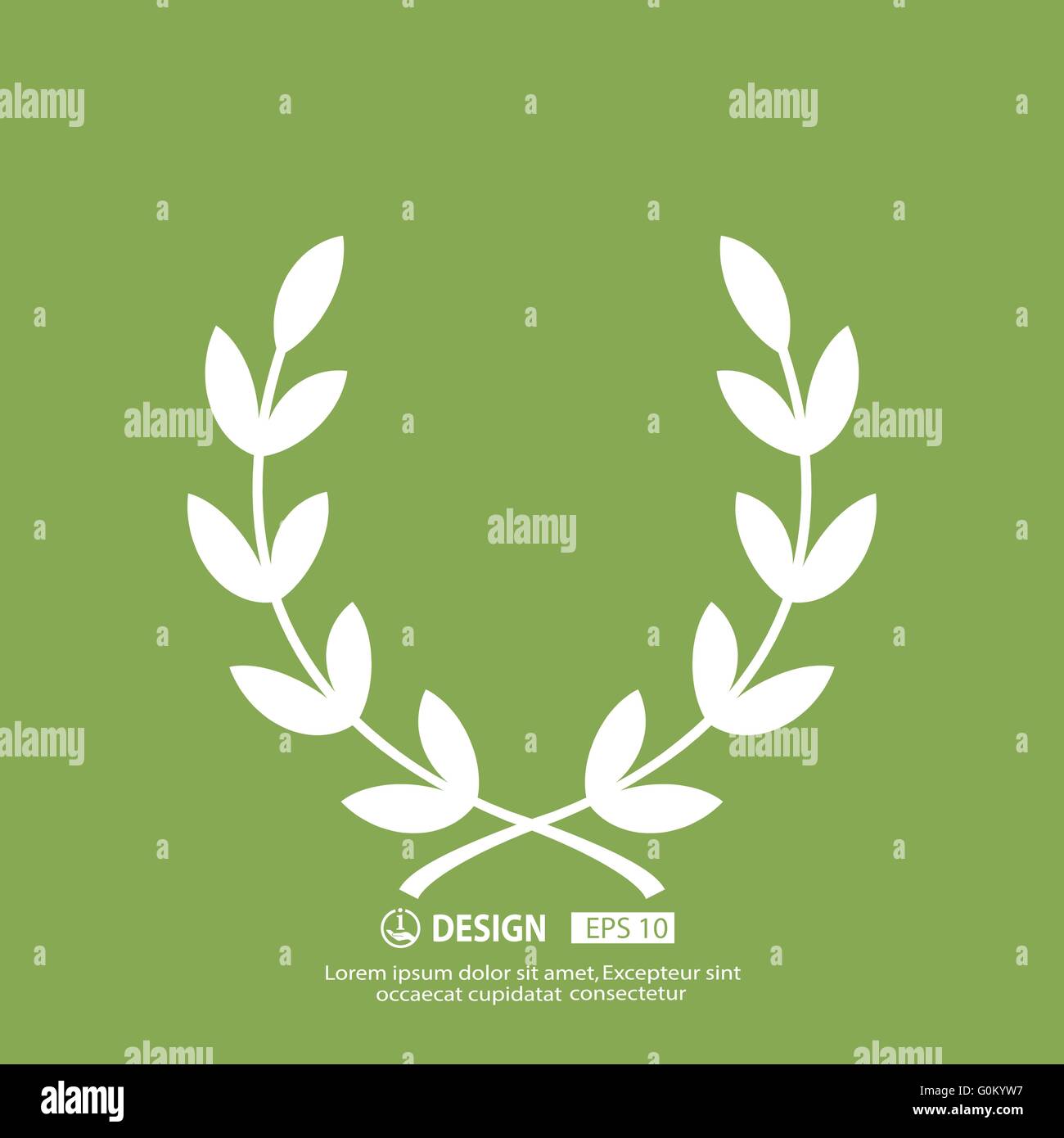 laurel wreath icon Stock Vector Image & Art - Alamy